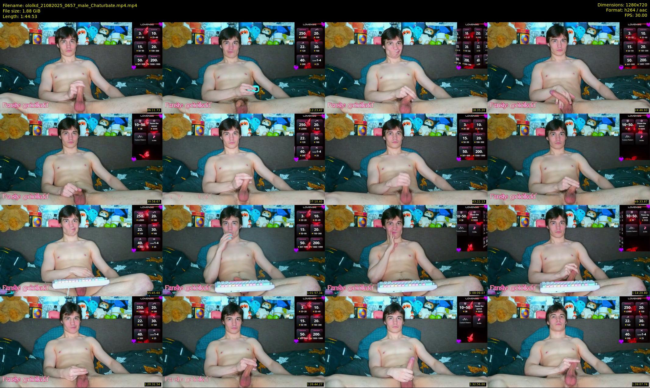 ololkd — 105 minute Chaturbate male cam show recording, 720p, Aug 21, 2025