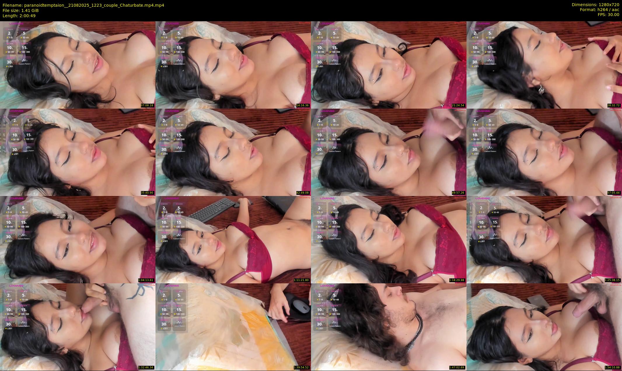 paranoidtemptaion_ — 121 minute Chaturbate couple cam show recording, 720p, Aug 21, 2025