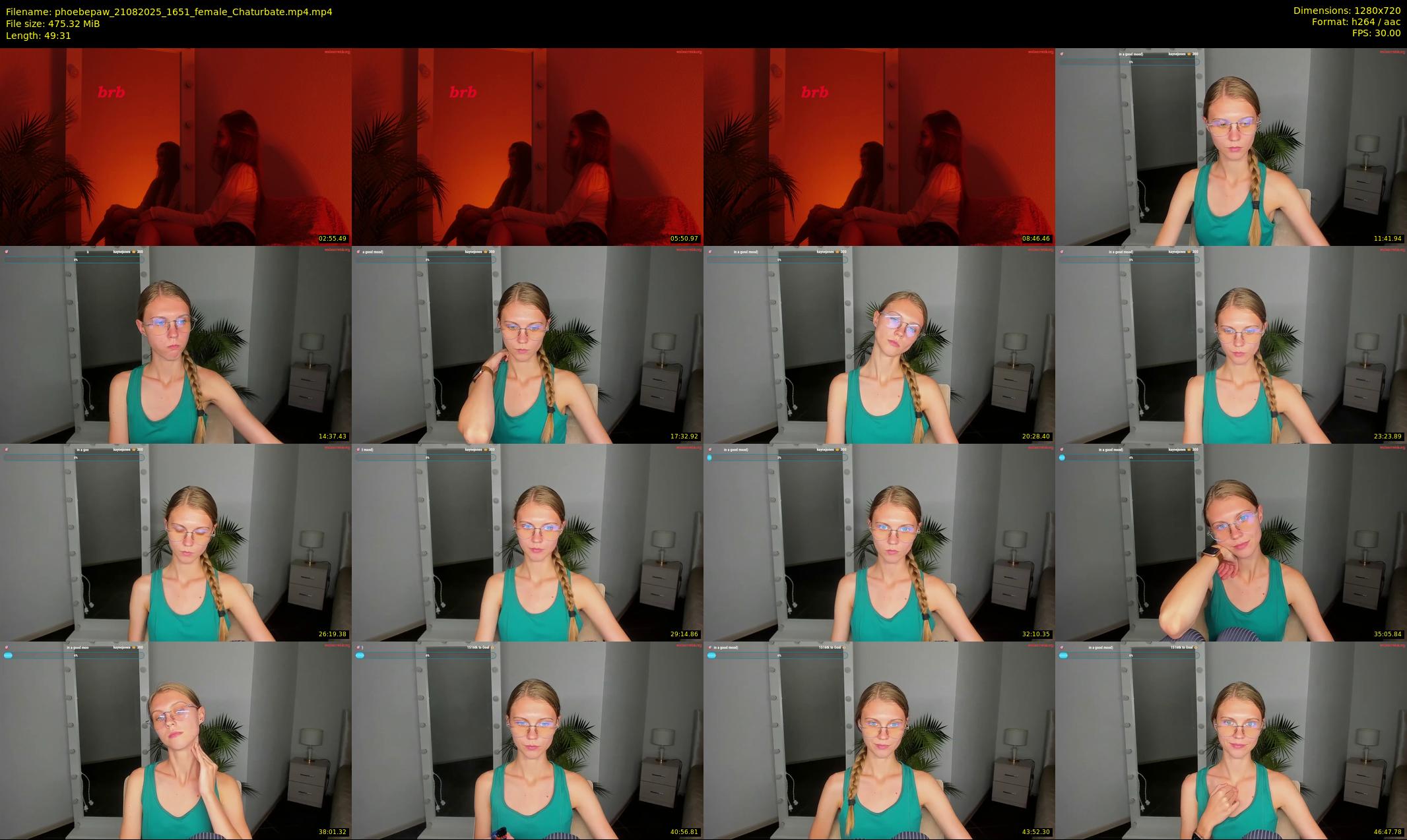 phoebepaw — 50 minute Chaturbate female cam show recording, 720p, Aug 21, 2025