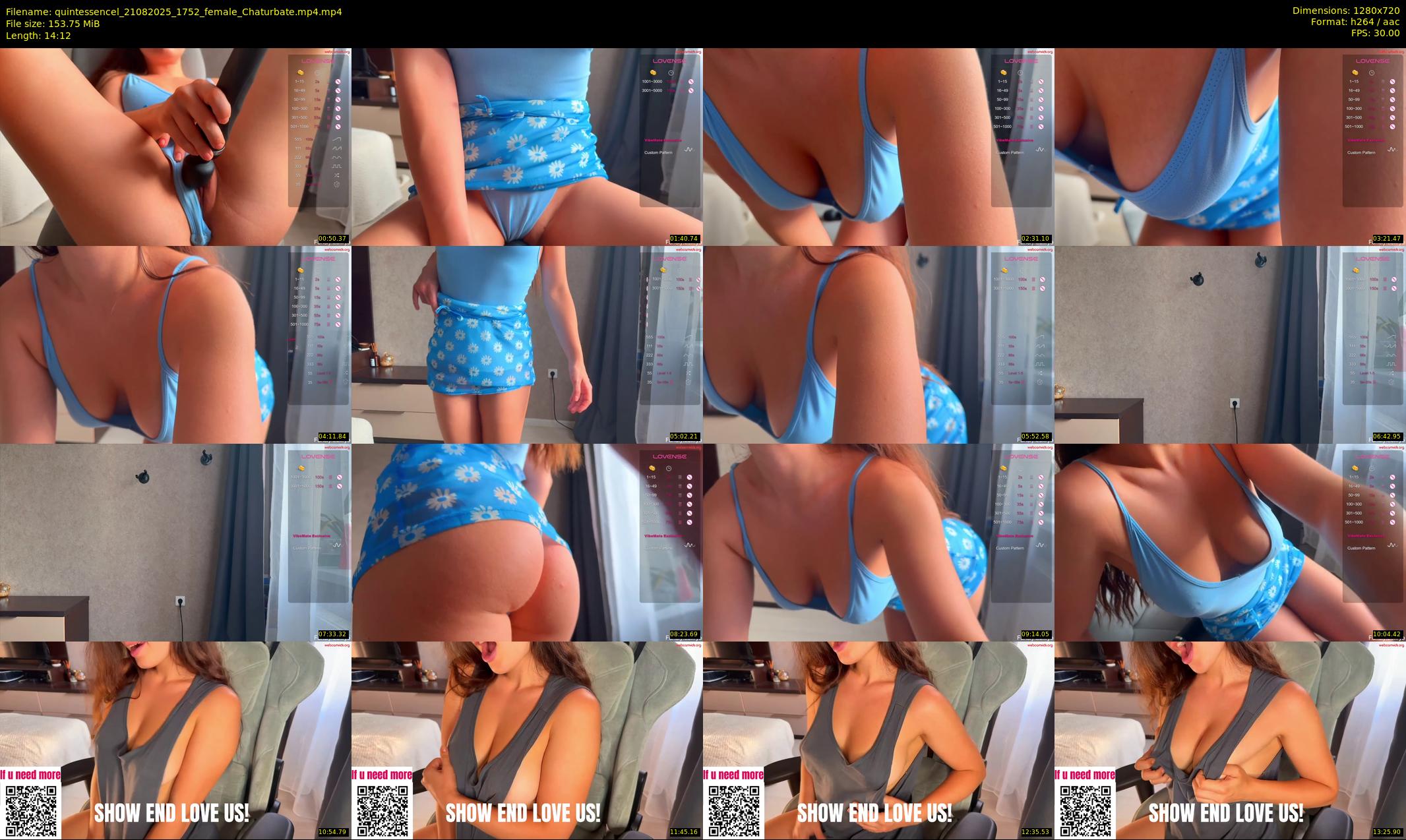 quintessencel — 15 minute Chaturbate female cam show recording, 720p, Aug 21, 2025