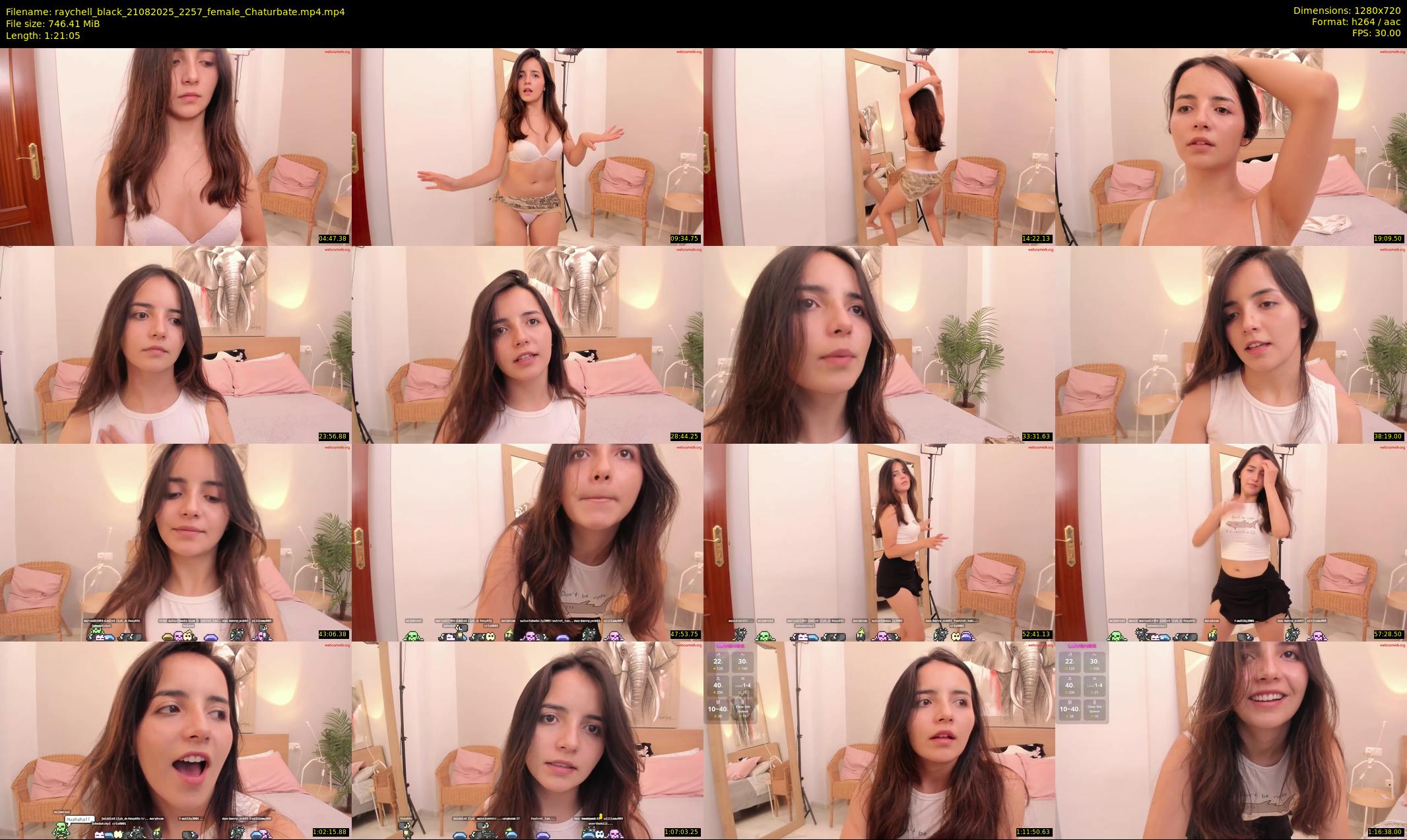 raychell_black — 82 minute Chaturbate female cam show recording, 720p, Aug 21, 2025