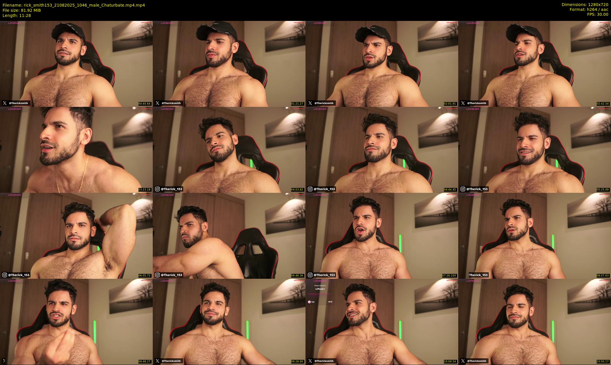 rick_smith153 — 12 minute Chaturbate male cam show recording, 720p, Aug 21, 2025