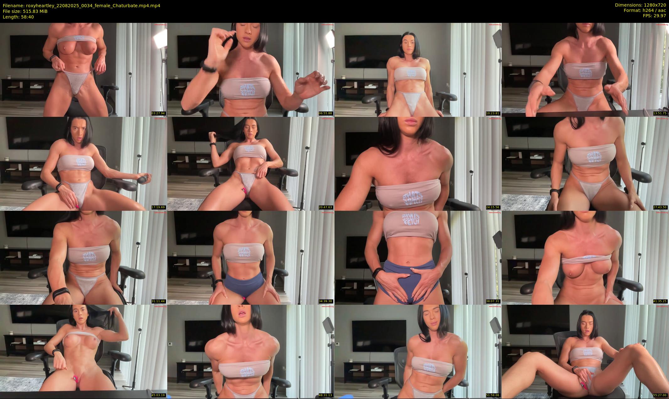 roxyheartley — 59 minute Chaturbate female cam show recording, 720p, Aug 22, 2025