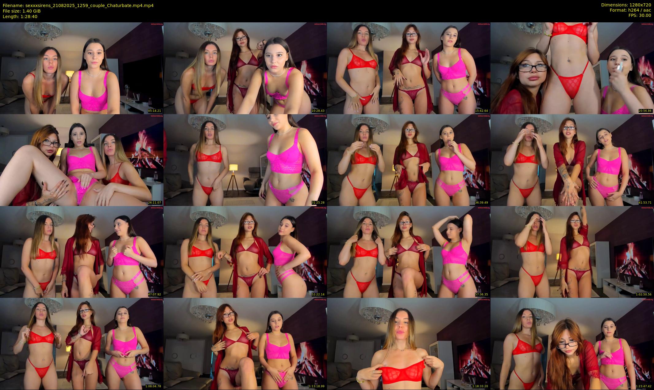 sexxxsirens — 89 minute Chaturbate couple cam show recording, 720p, Aug 21, 2025