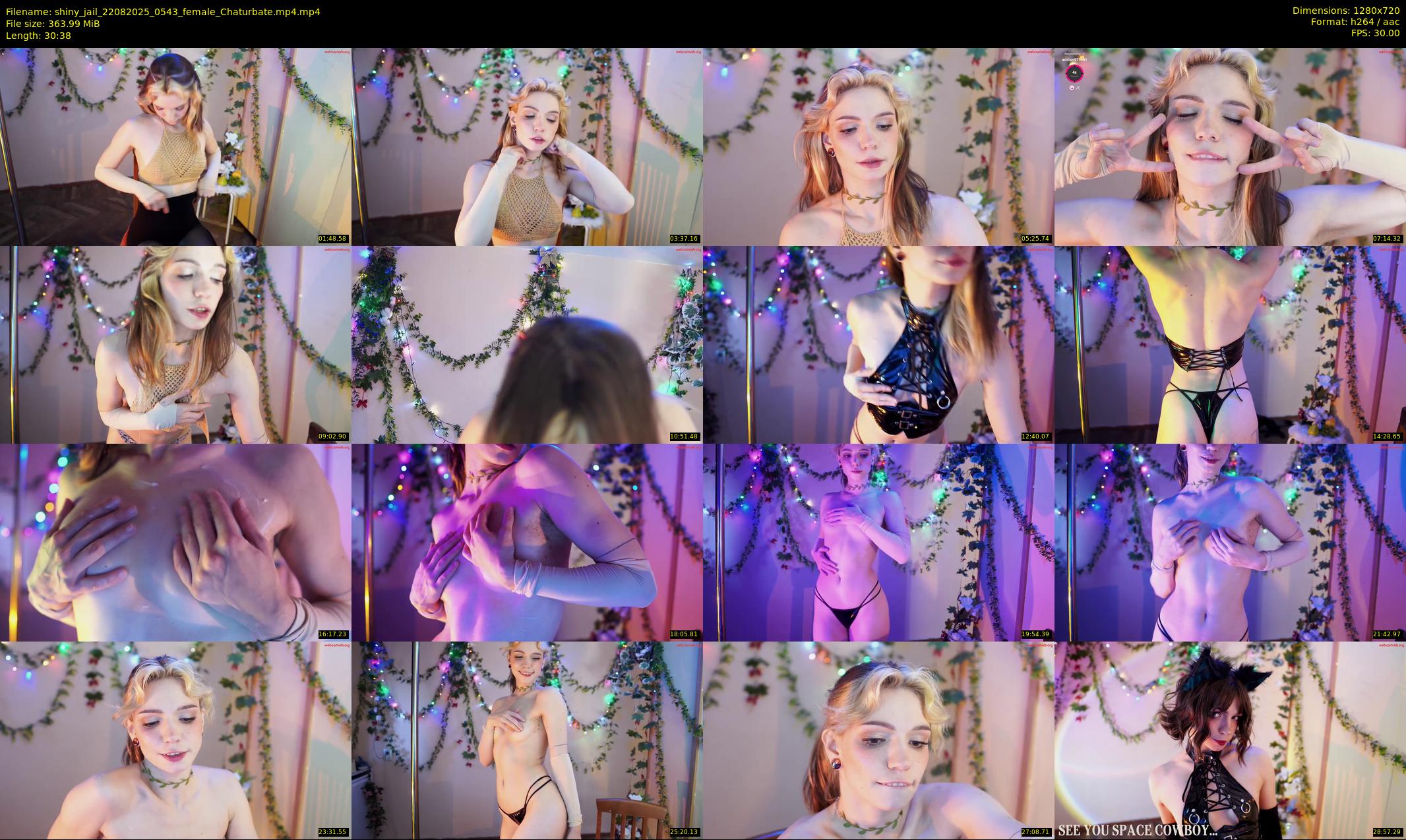 shiny_jail — 31 minute Chaturbate female cam show recording, 720p, Aug 22, 2025