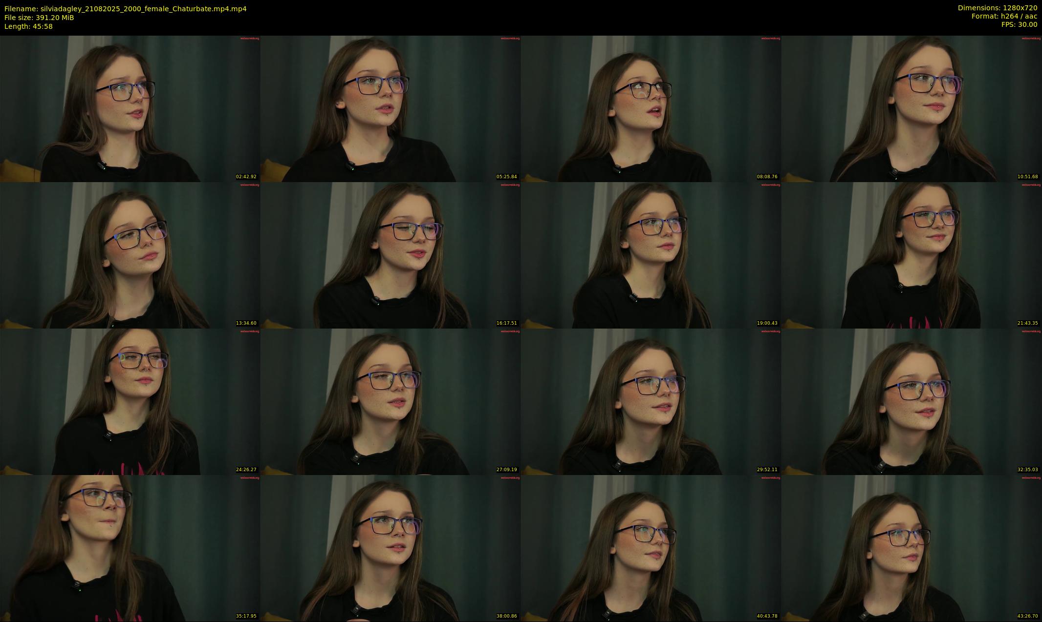 silviadagley — 46 minute Chaturbate female cam show recording, 720p, Aug 21, 2025