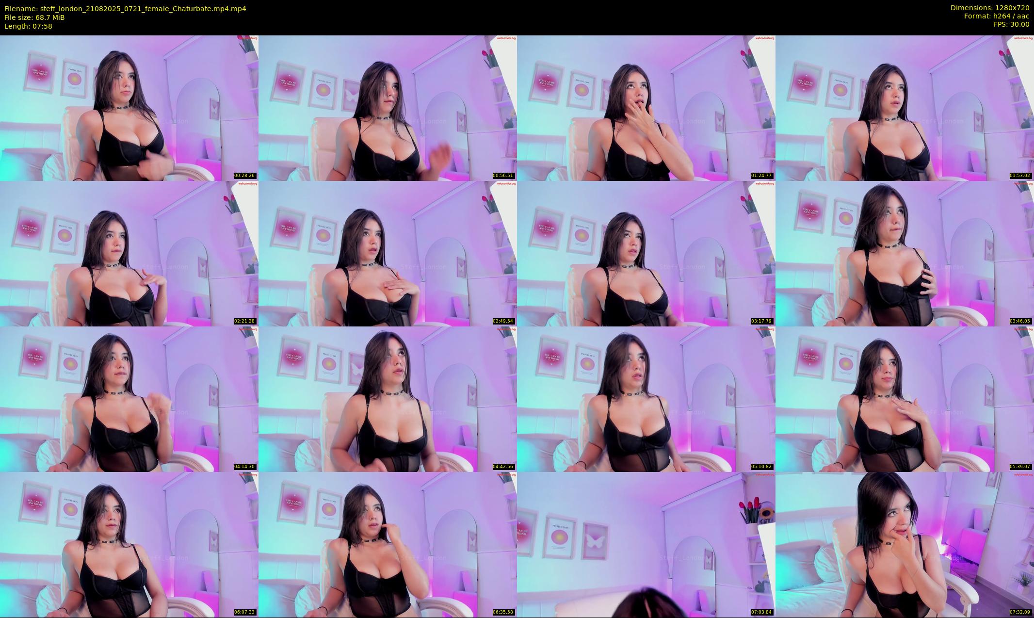 steff_london — 8 minute Chaturbate female cam show recording, 720p, Aug 21, 2025