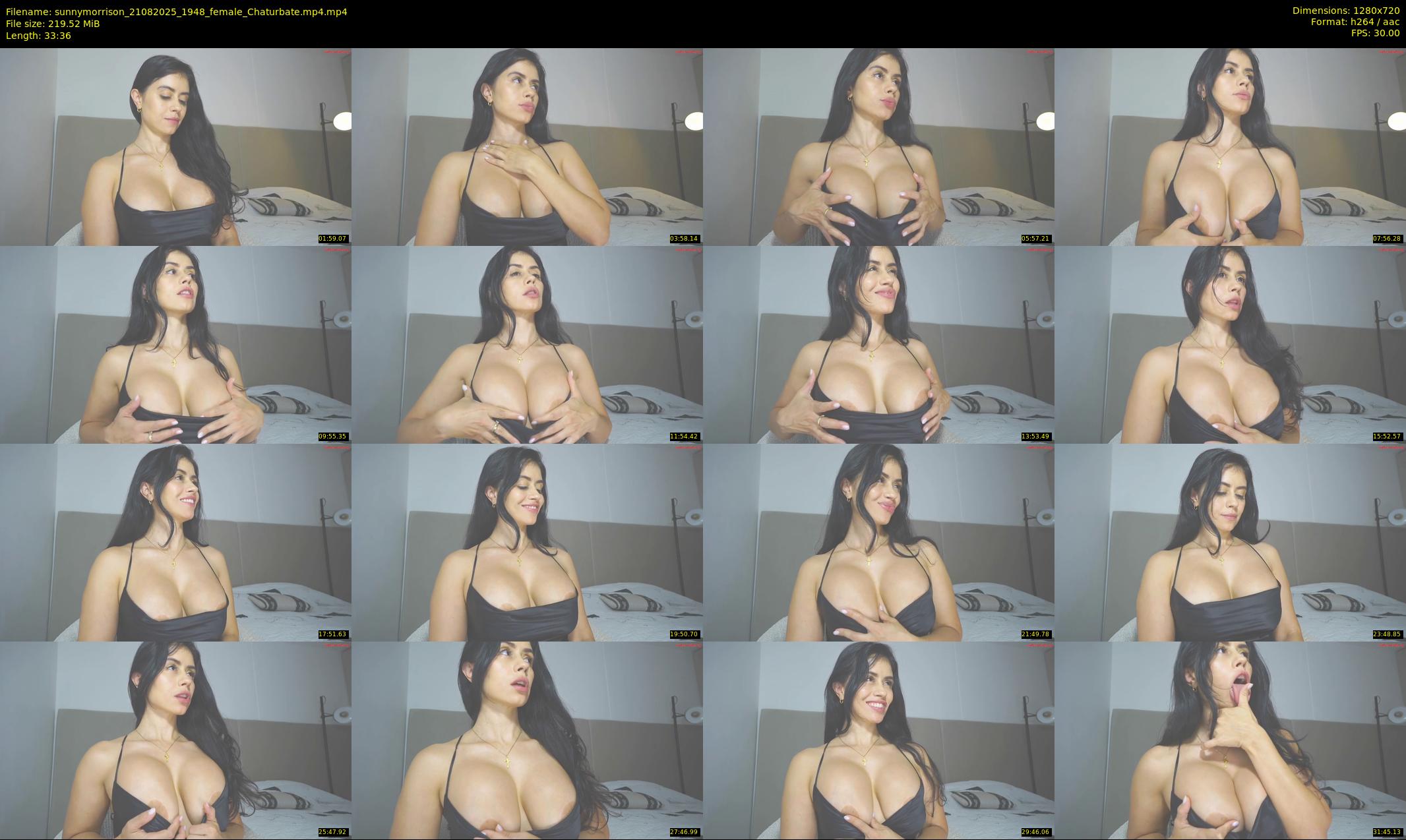 sunnymorrison — 34 minute Chaturbate female cam show recording, 720p, Aug 21, 2025