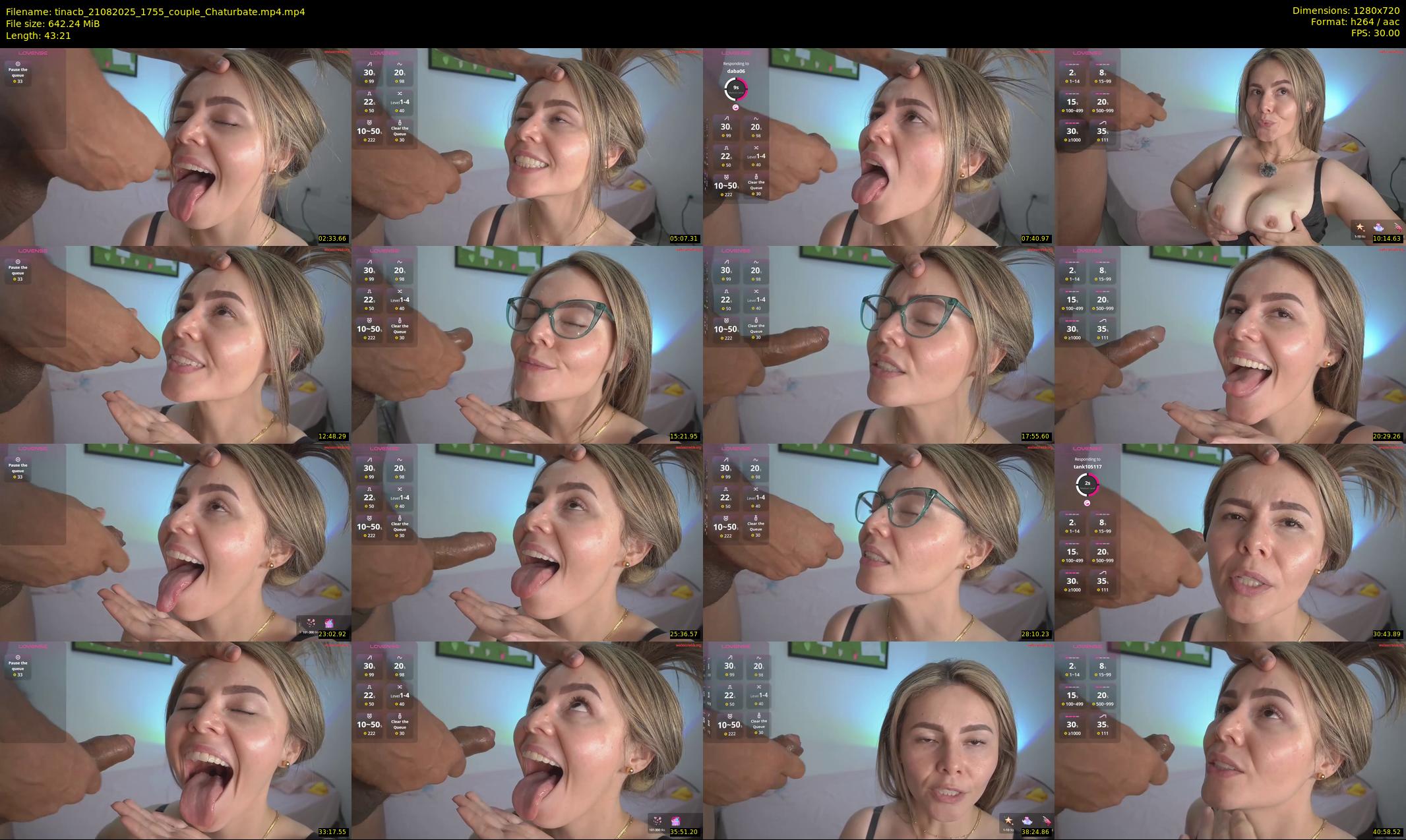 tinacb — 44 minute Chaturbate female cam show recording, 720p, Aug 21, 2025