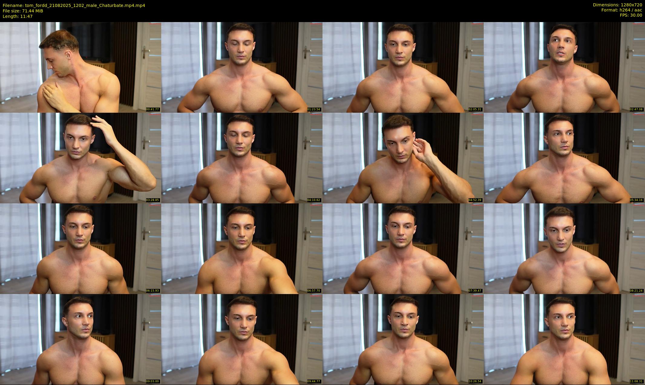 tom_fordd — 12 minute Chaturbate male cam show recording, 720p, Aug 21, 2025