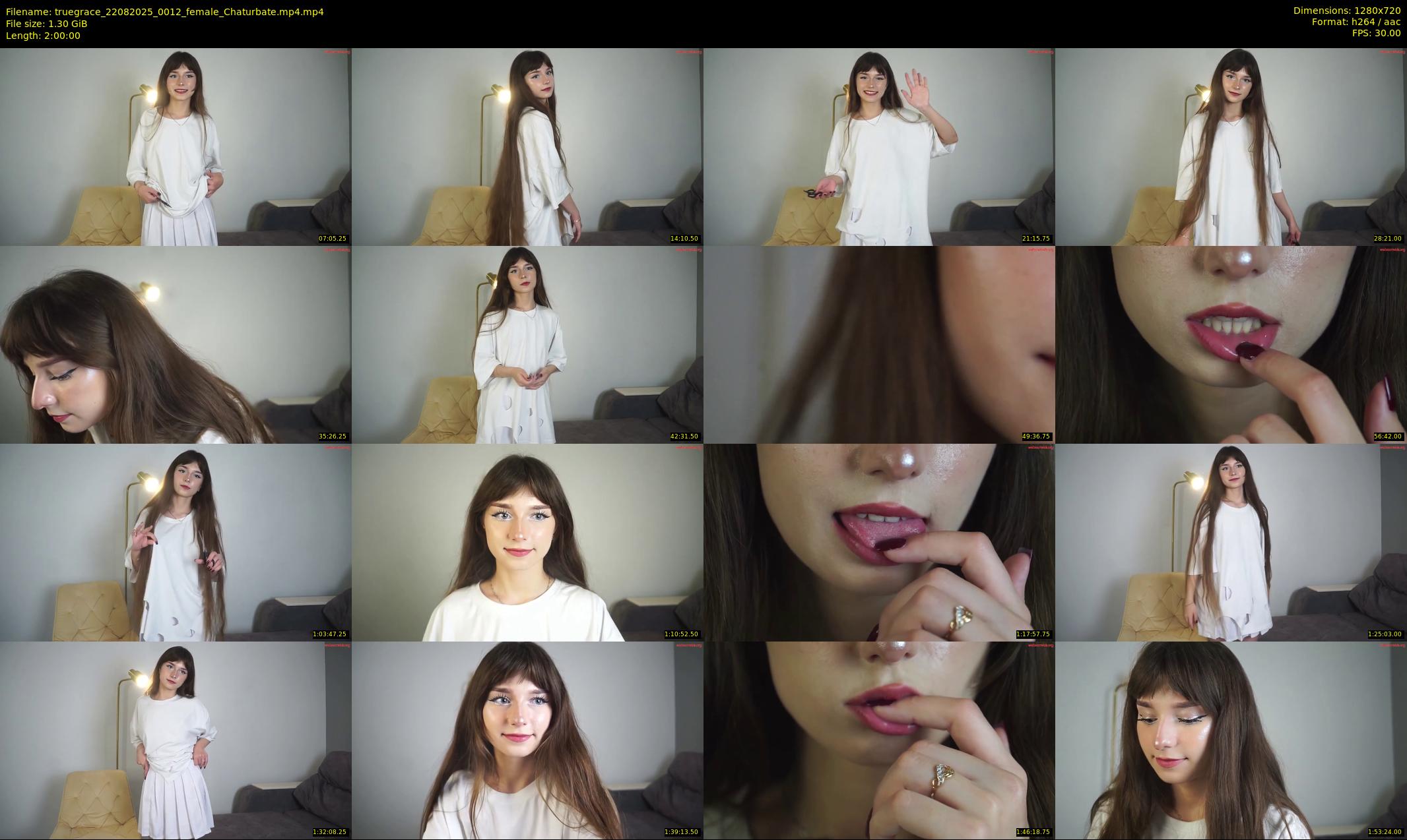 truegrace — 120 minute Chaturbate female cam show recording, 720p, Aug 22, 2025