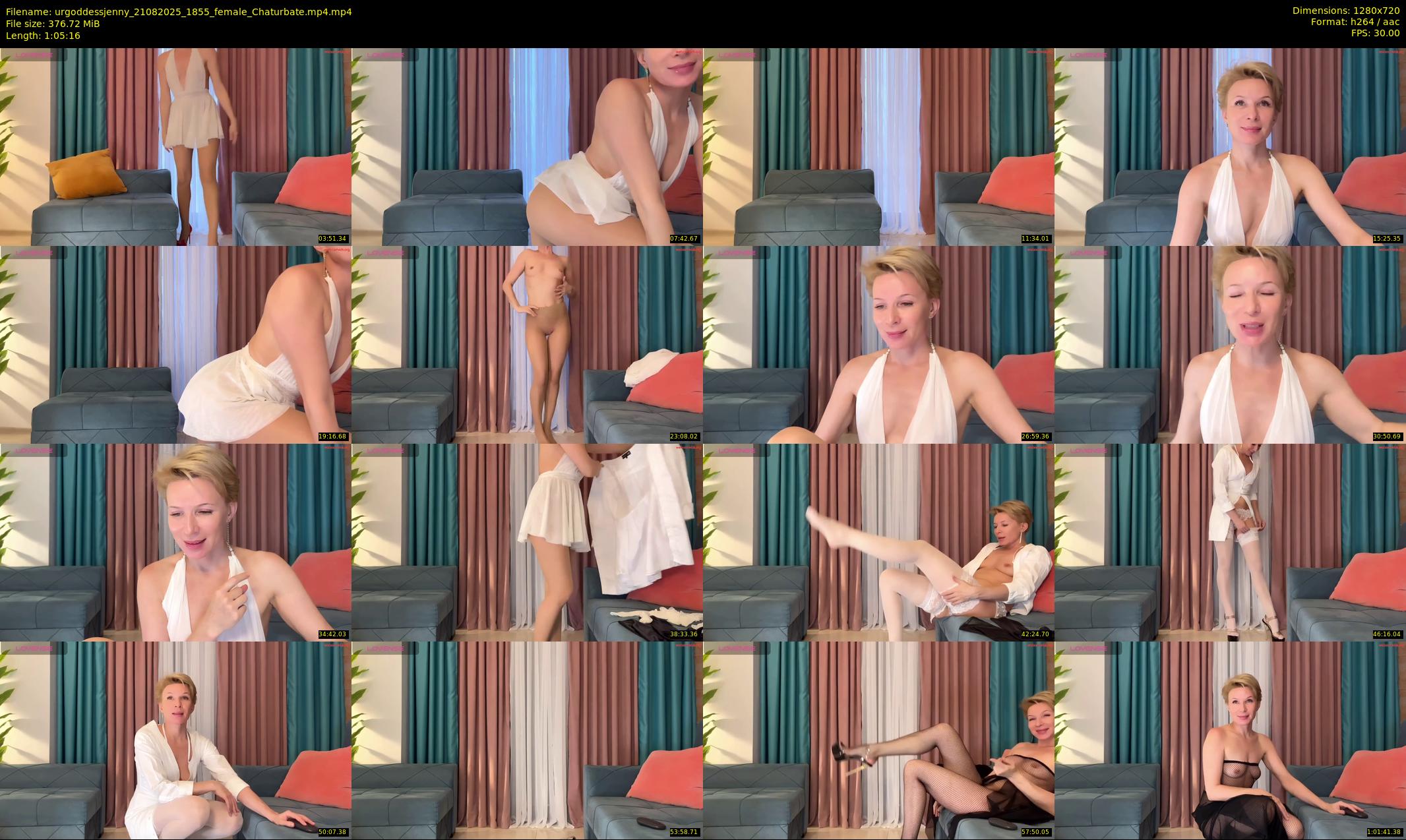 urgoddessjenny — 66 minute Chaturbate female cam show recording, 720p, Aug 21, 2025