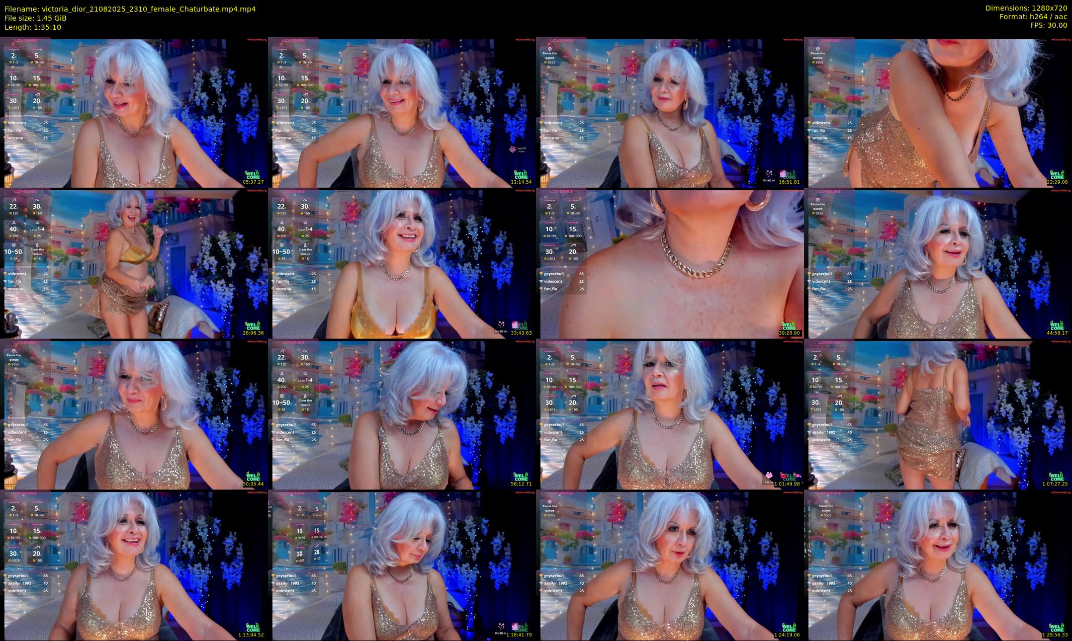 victoria_dior — 96 minute Chaturbate female cam show recording, 720p, Aug 21, 2025