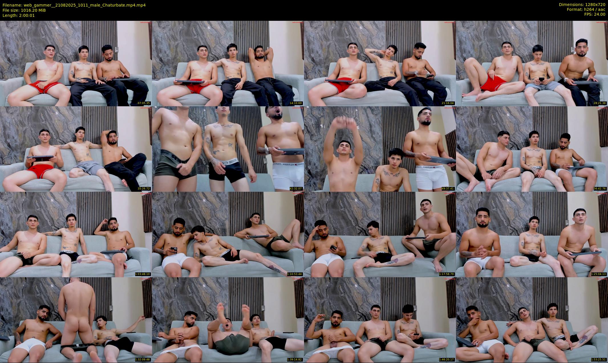 web_gammer_ — 121 minute Chaturbate male cam show recording, 720p, Aug 21, 2025