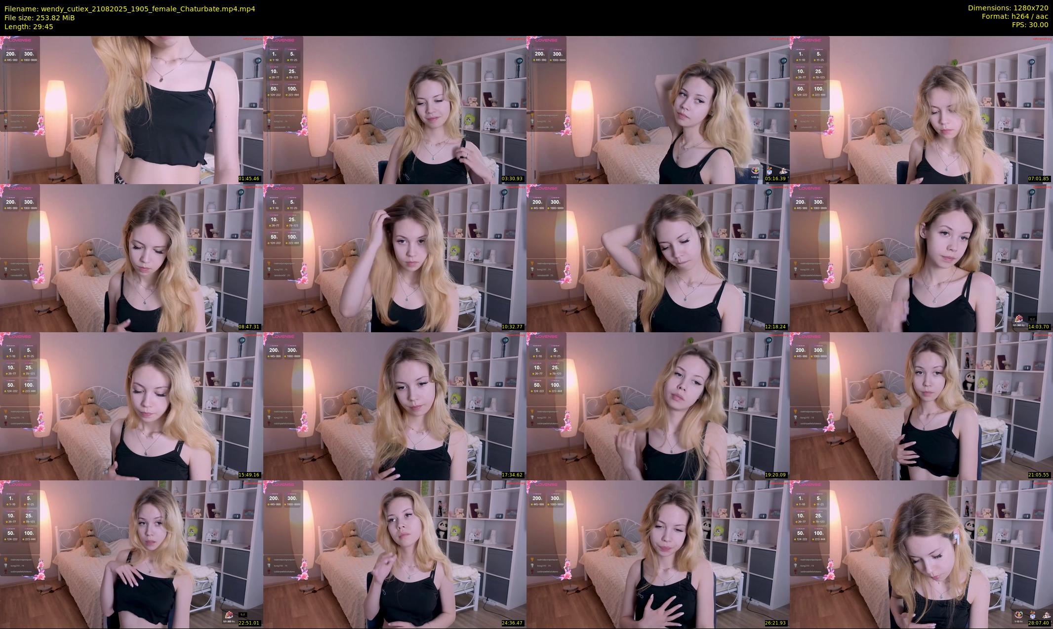wendy_cutiex — 30 minute Chaturbate female cam show recording, 720p, Aug 21, 2025