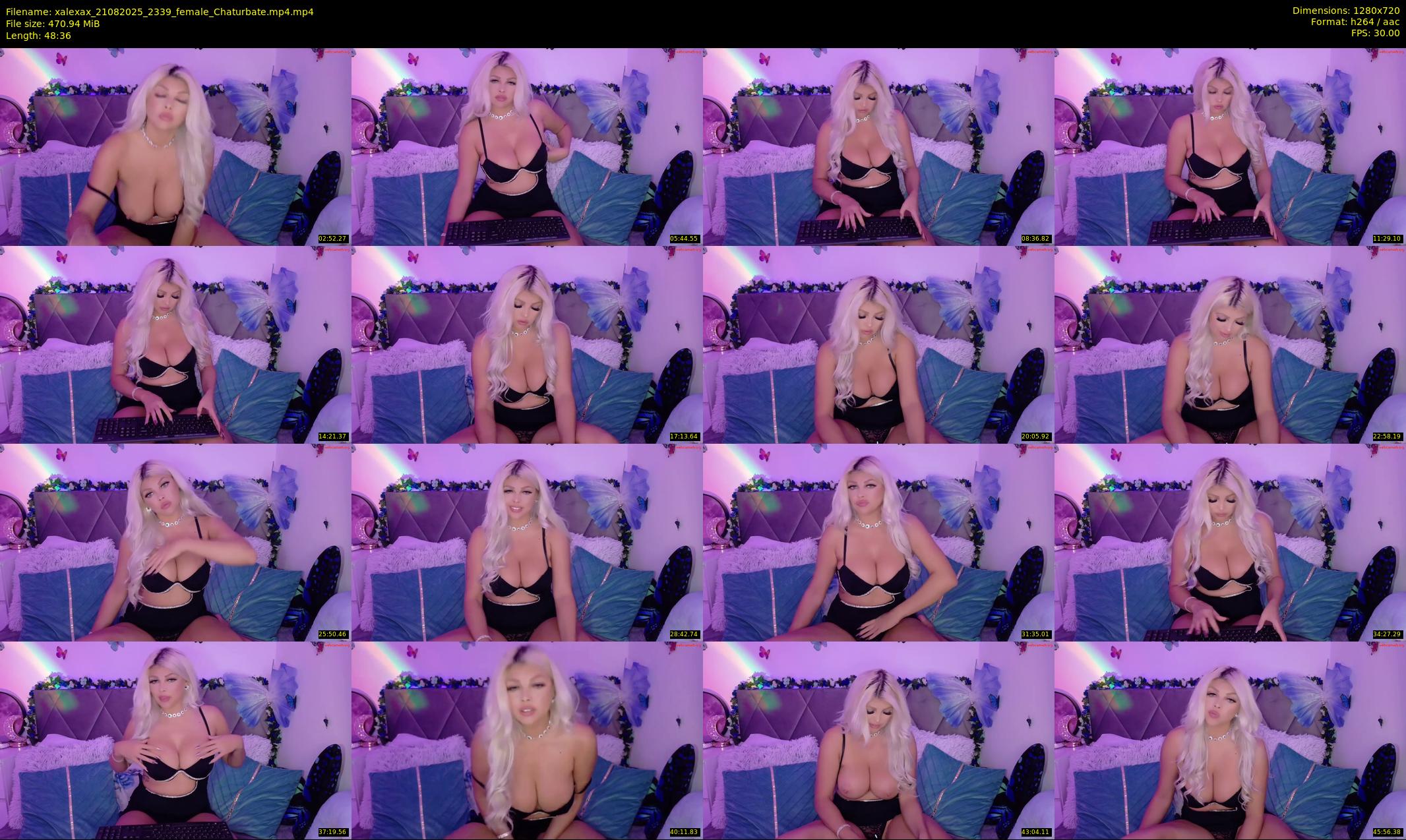 xalexax — 49 minute Chaturbate female cam show recording, 720p, Aug 21, 2025