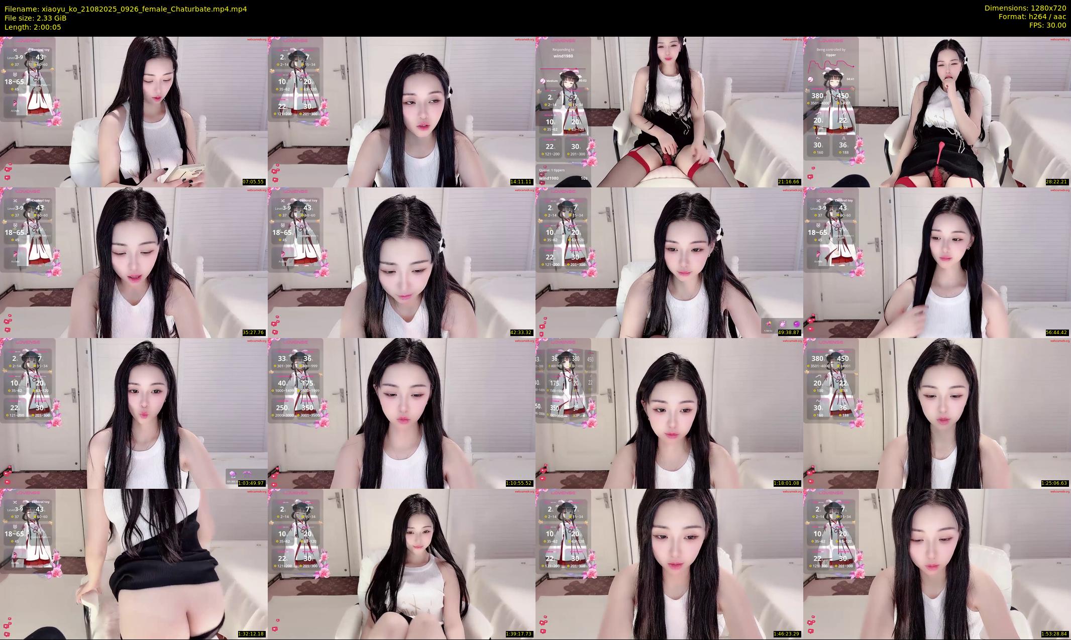 xiaoyu_ko — 121 minute Chaturbate female cam show recording, 720p, Aug 21, 2025