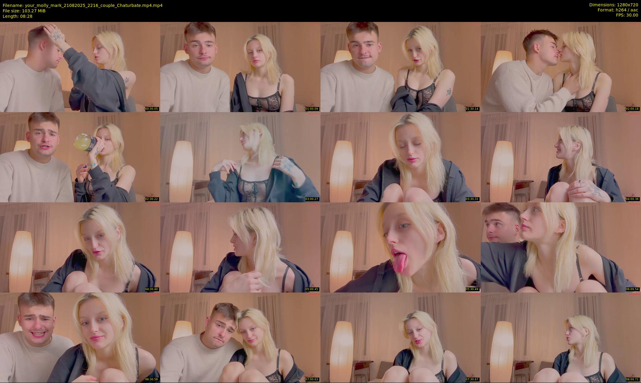 your_molly_mark — 9 minute Chaturbate couple cam show recording, 720p, Aug 21, 2025