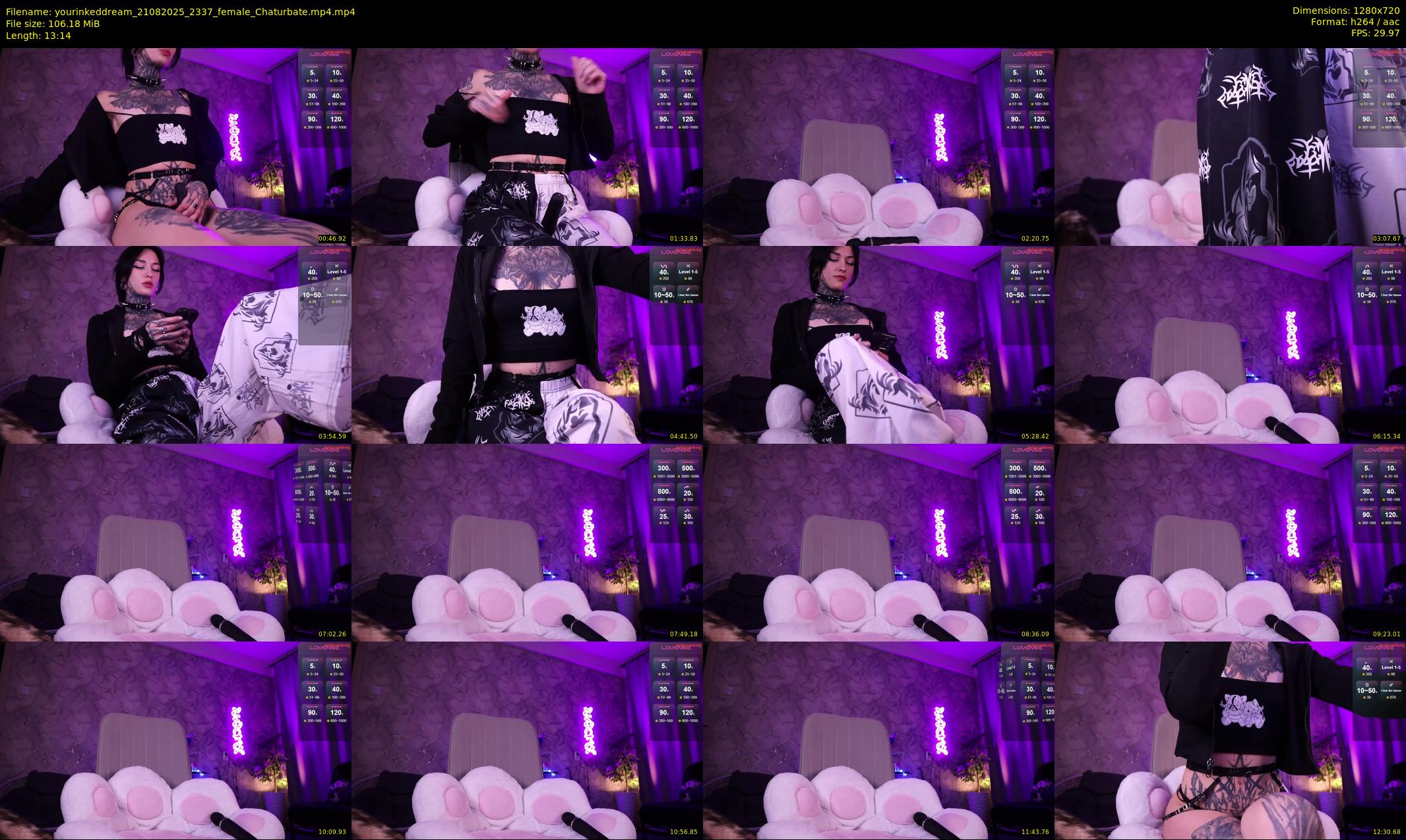 yourinkeddream — 14 minute Chaturbate couple cam show recording, 720p, Aug 21, 2025