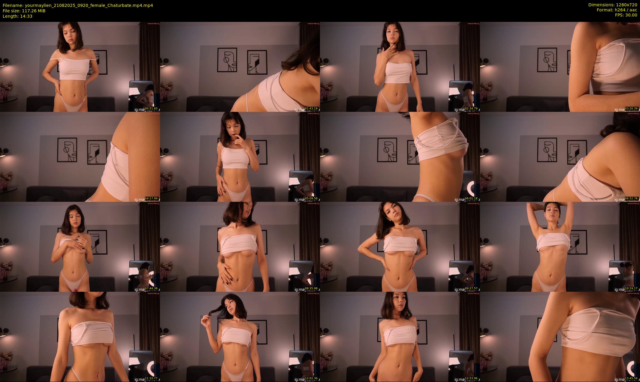 yourmaylien — 15 minute Chaturbate female cam show recording, 720p, Aug 21, 2025