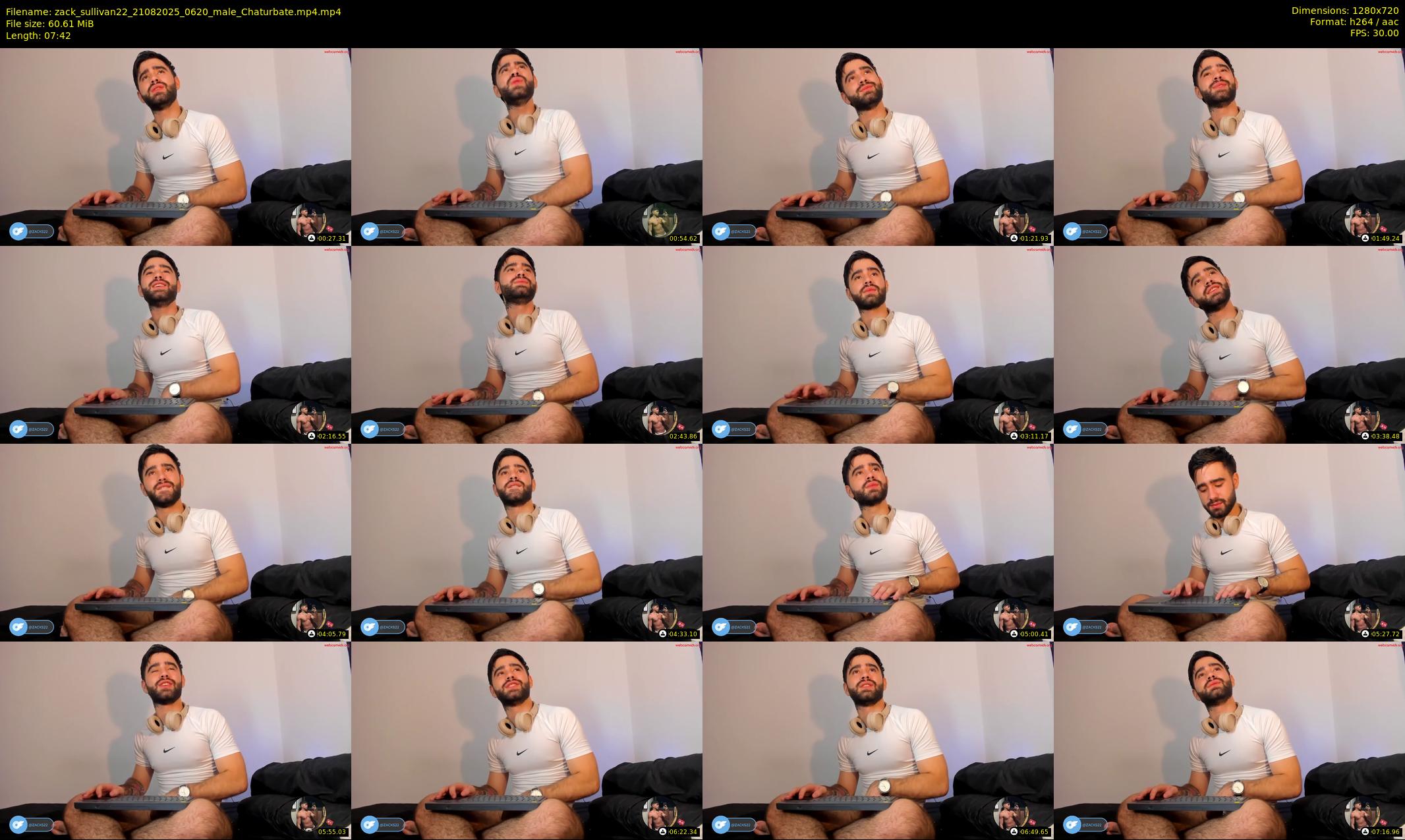 zack_sullivan22 — 8 minute Chaturbate male cam show recording, 720p, Aug 21, 2025
