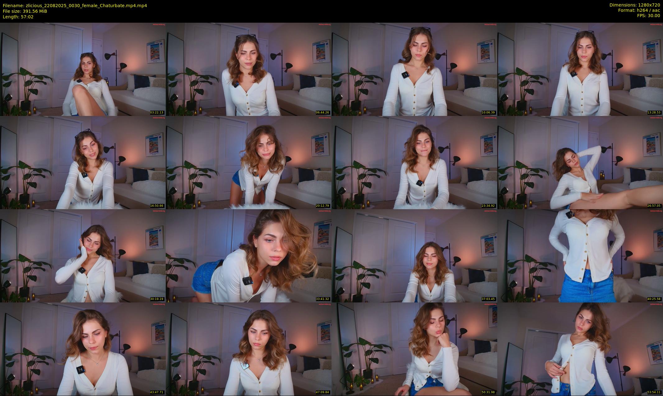 zlicious — 58 minute Chaturbate female cam show recording, 720p, Aug 22, 2025