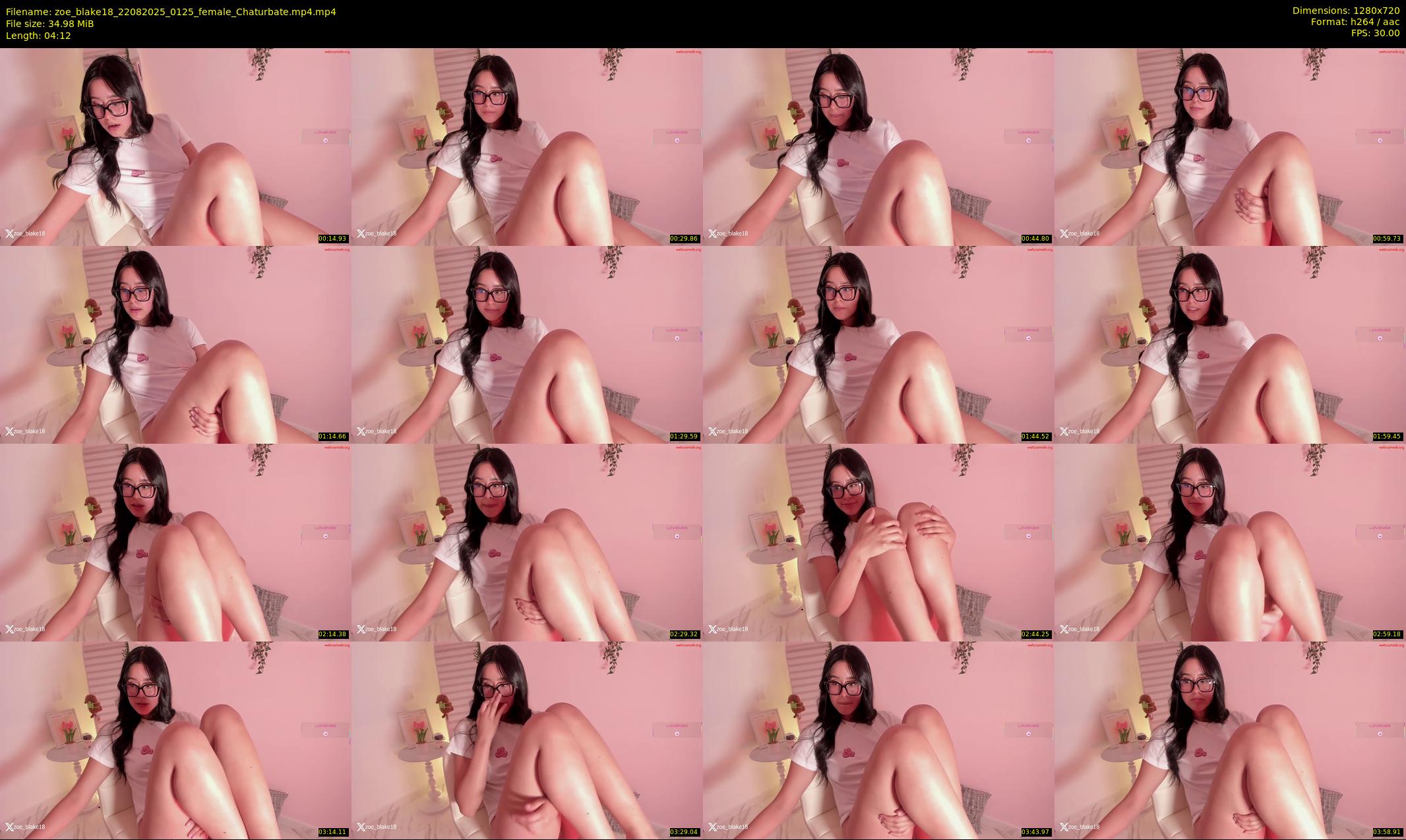 zoe_blake18 — 5 minute Chaturbate female cam show recording, 720p, Aug 22, 2025