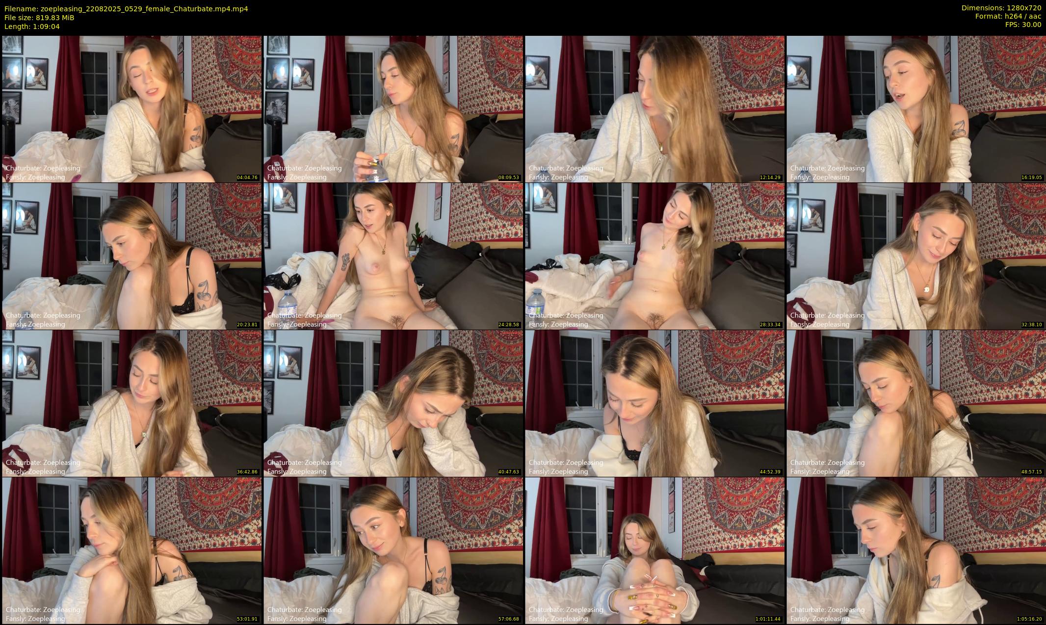 zoepleasing — 70 minute Chaturbate female cam show recording, 720p, Aug 22, 2025