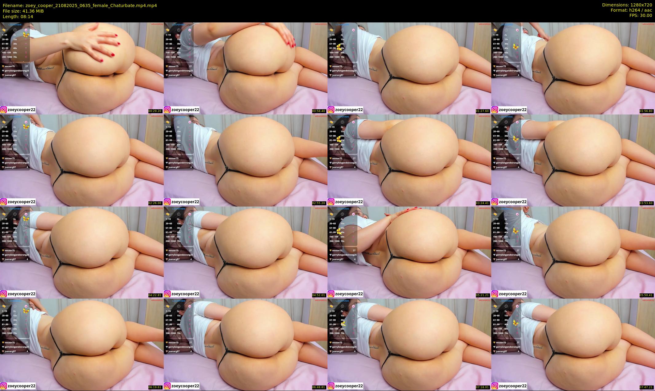 zoey_cooper — 9 minute Chaturbate female cam show recording, 720p, Aug 21, 2025