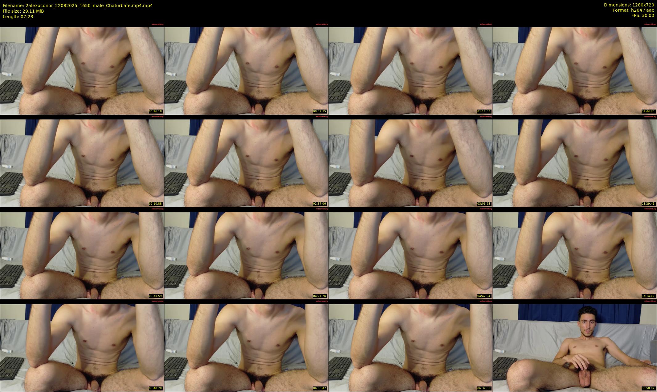 2alexoconor — 8 minute Chaturbate male cam show recording, 720p, Aug 22, 2025