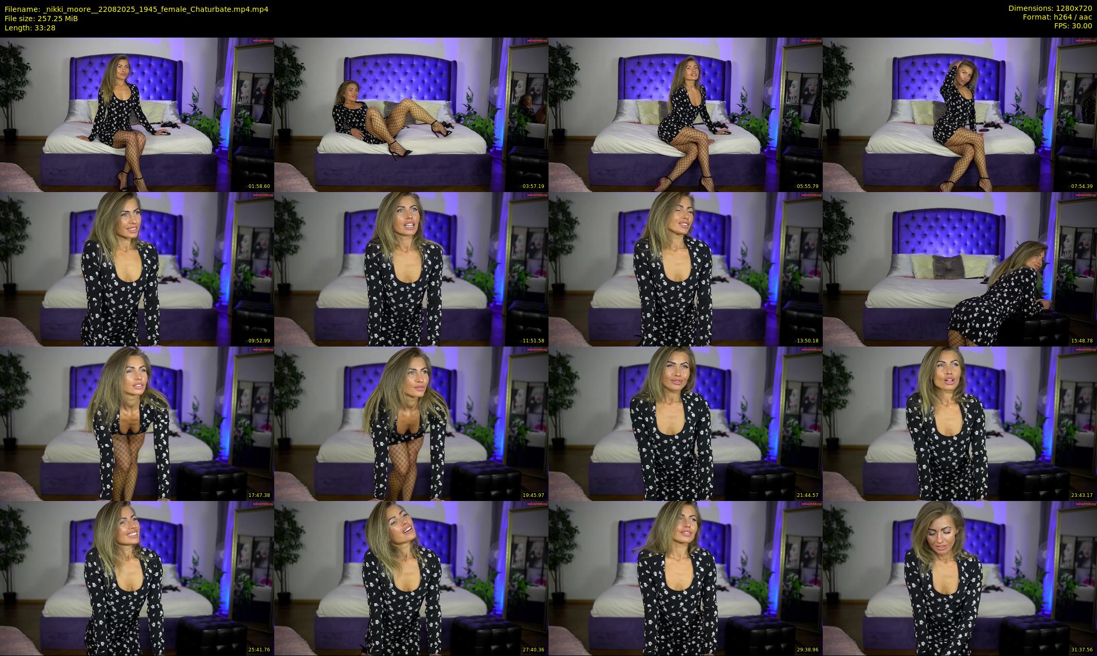 _nikki_moore_ — 34 minute Chaturbate female cam show recording, 720p, Aug 22, 2025
