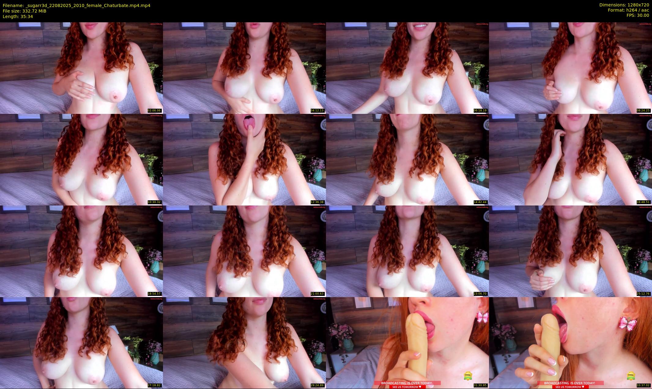 _sugarr3d — 36 minute Chaturbate female cam show recording, 720p, Aug 22, 2025