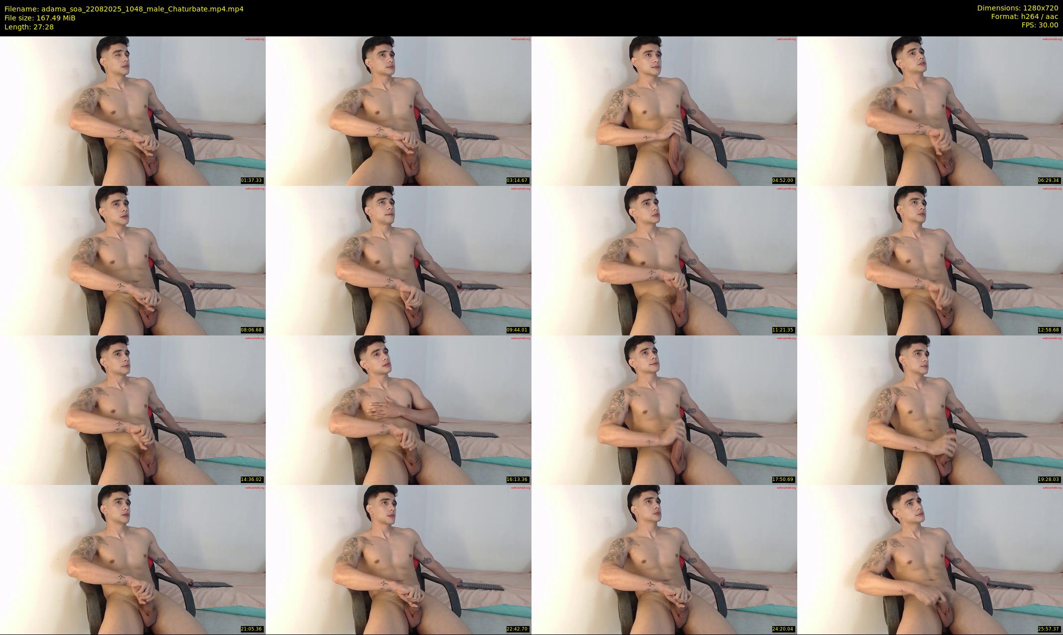 adama_soa — 28 minute Chaturbate male cam show recording, 720p, Aug 22, 2025