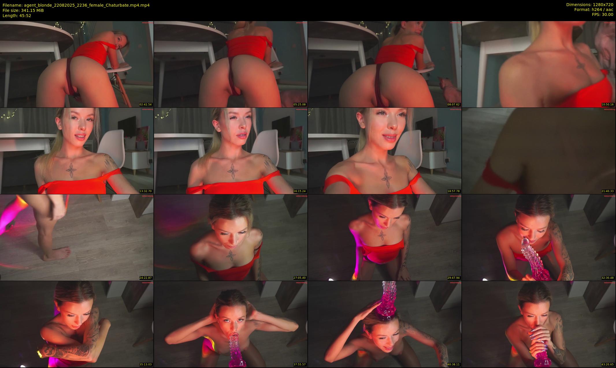 agent_blonde — 46 minute Chaturbate female cam show recording, 720p, Aug 22, 2025