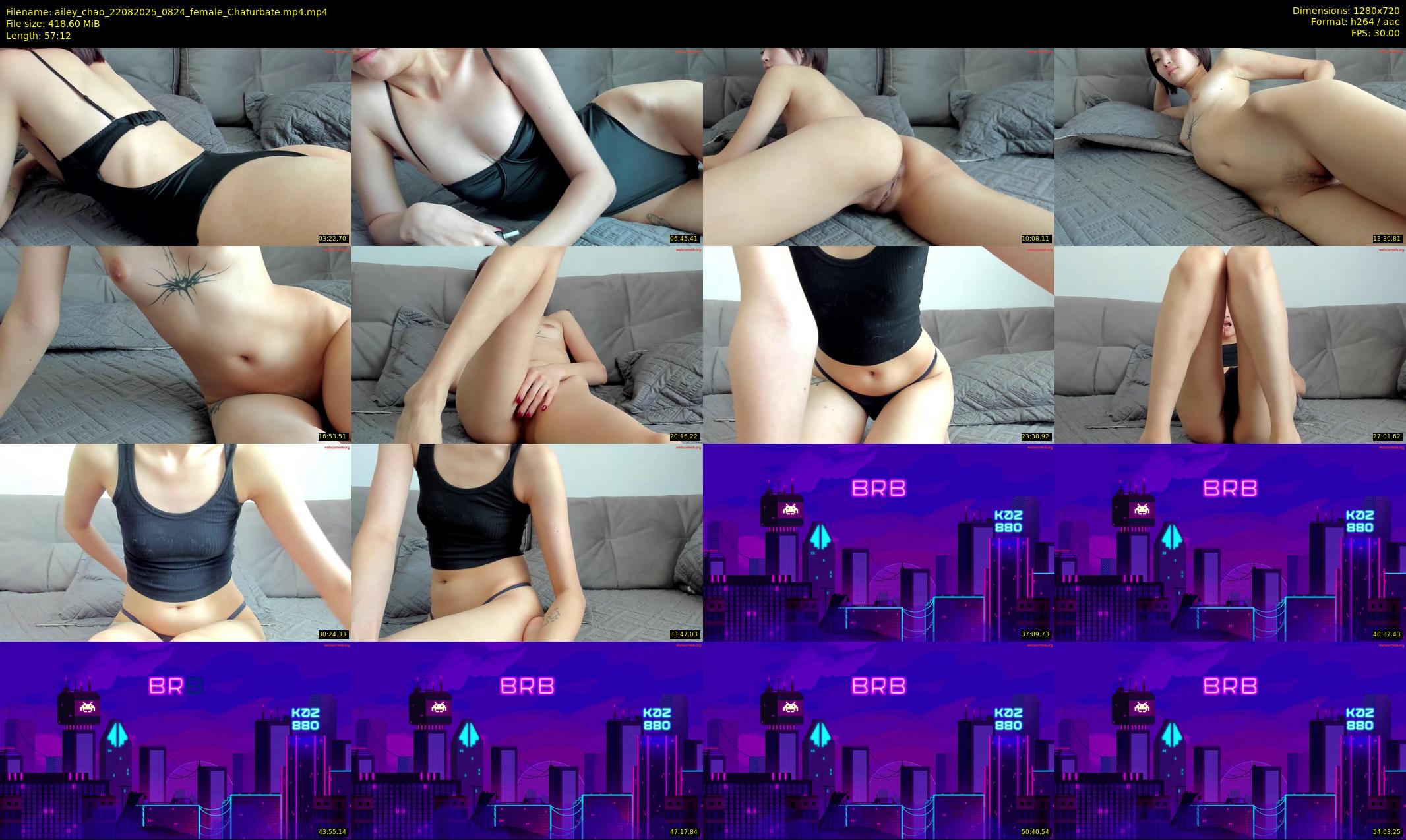 ailey_chao — 58 minute Chaturbate female cam show recording, 720p, Aug 22, 2025