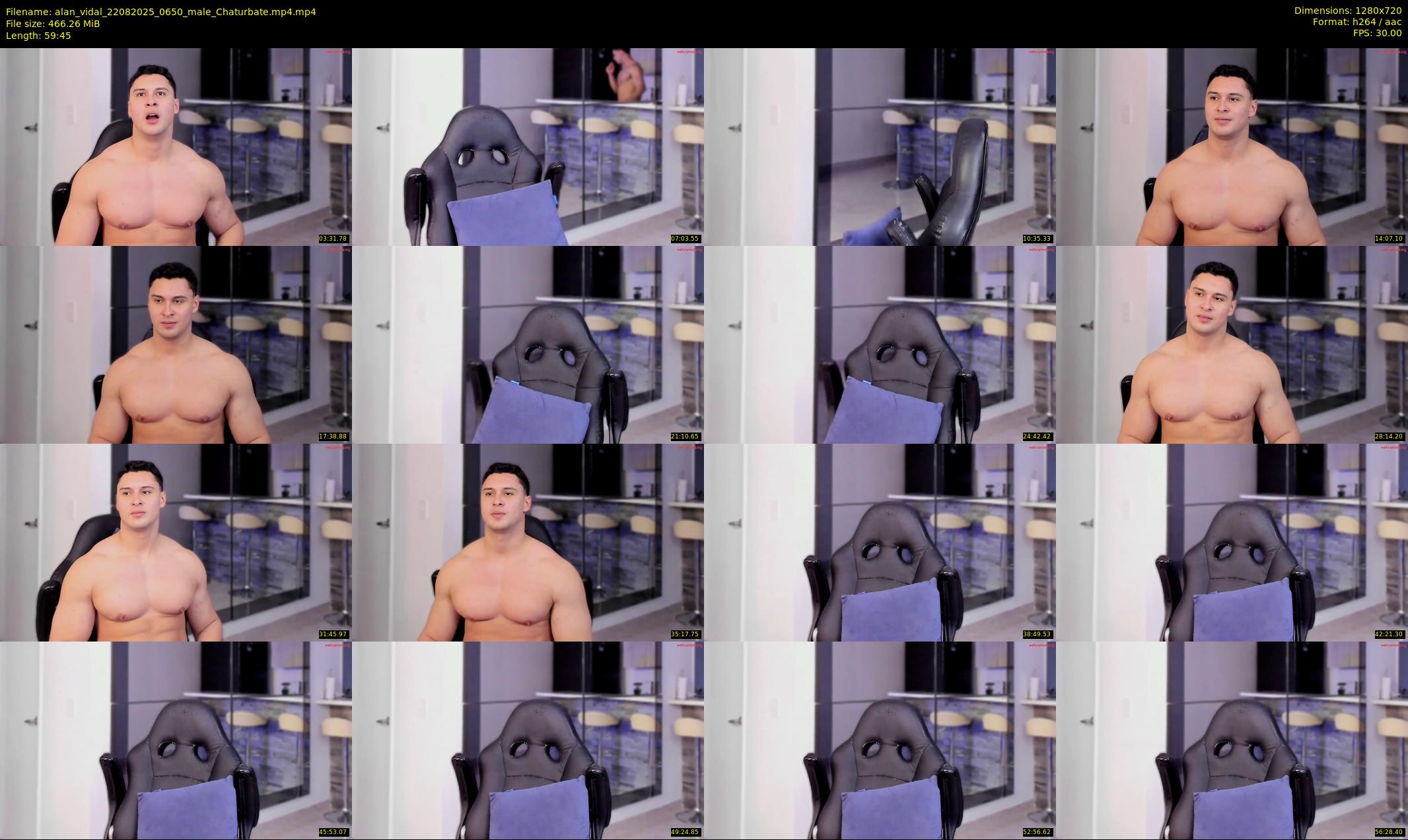 alan_vidal — 60 minute Chaturbate male cam show recording, 720p, Aug 22, 2025
