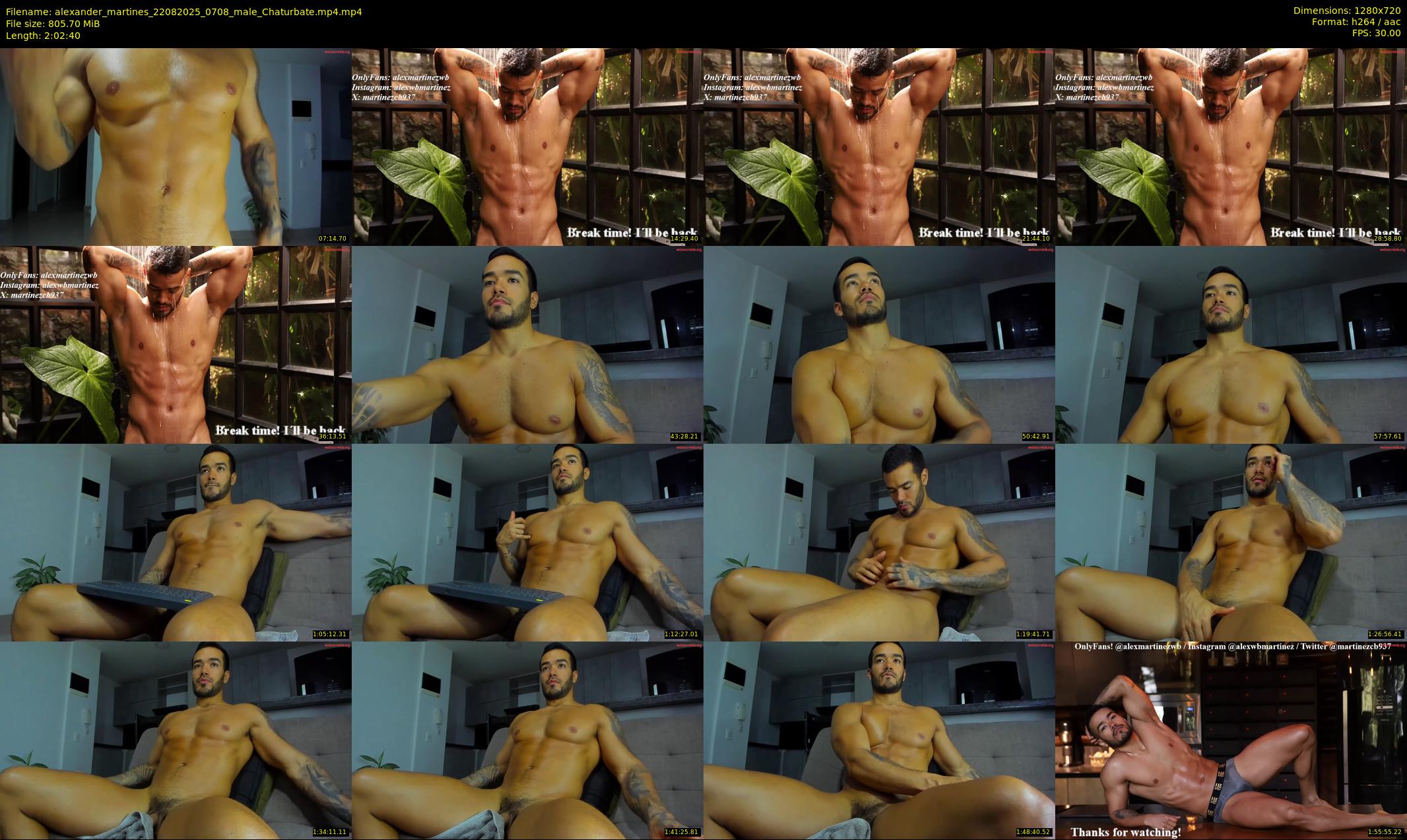 alexander_martines — 123 minute Chaturbate male cam show recording, 720p, Aug 22, 2025