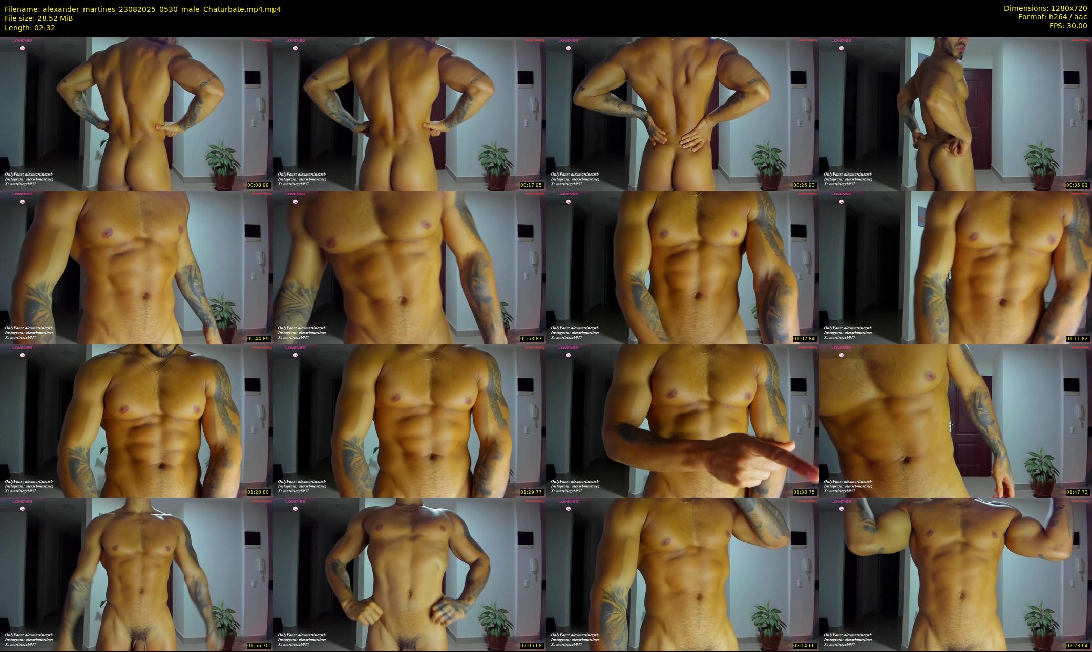 alexander_martines — 3 minute Chaturbate male cam show recording, 720p, Aug 23, 2025