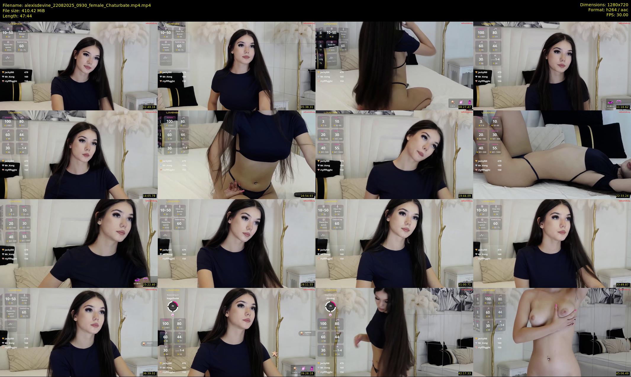 alexisdevine — 48 minute Chaturbate female cam show recording, 720p, Aug 22, 2025