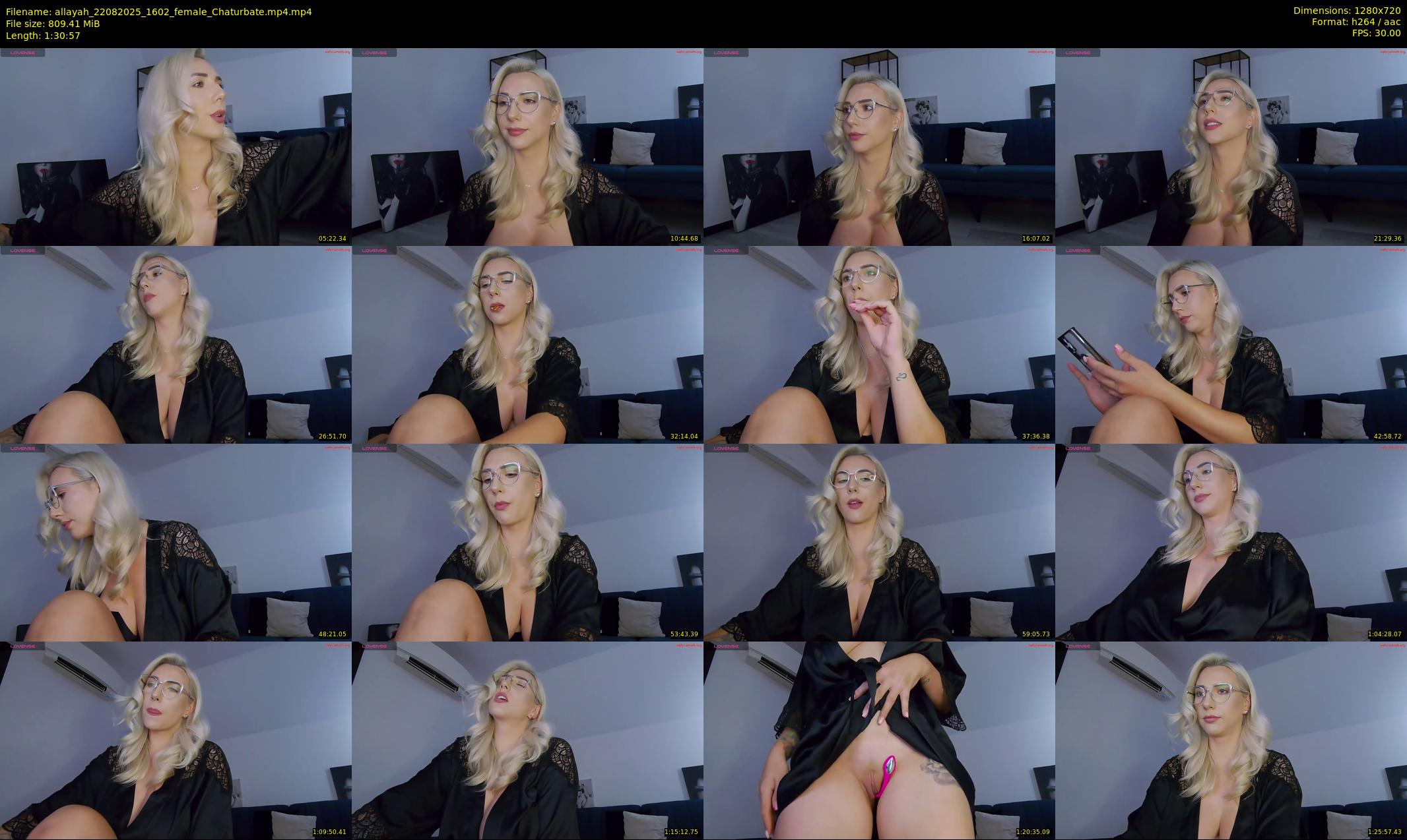 allayah — 91 minute Chaturbate female cam show recording, 720p, Aug 22, 2025