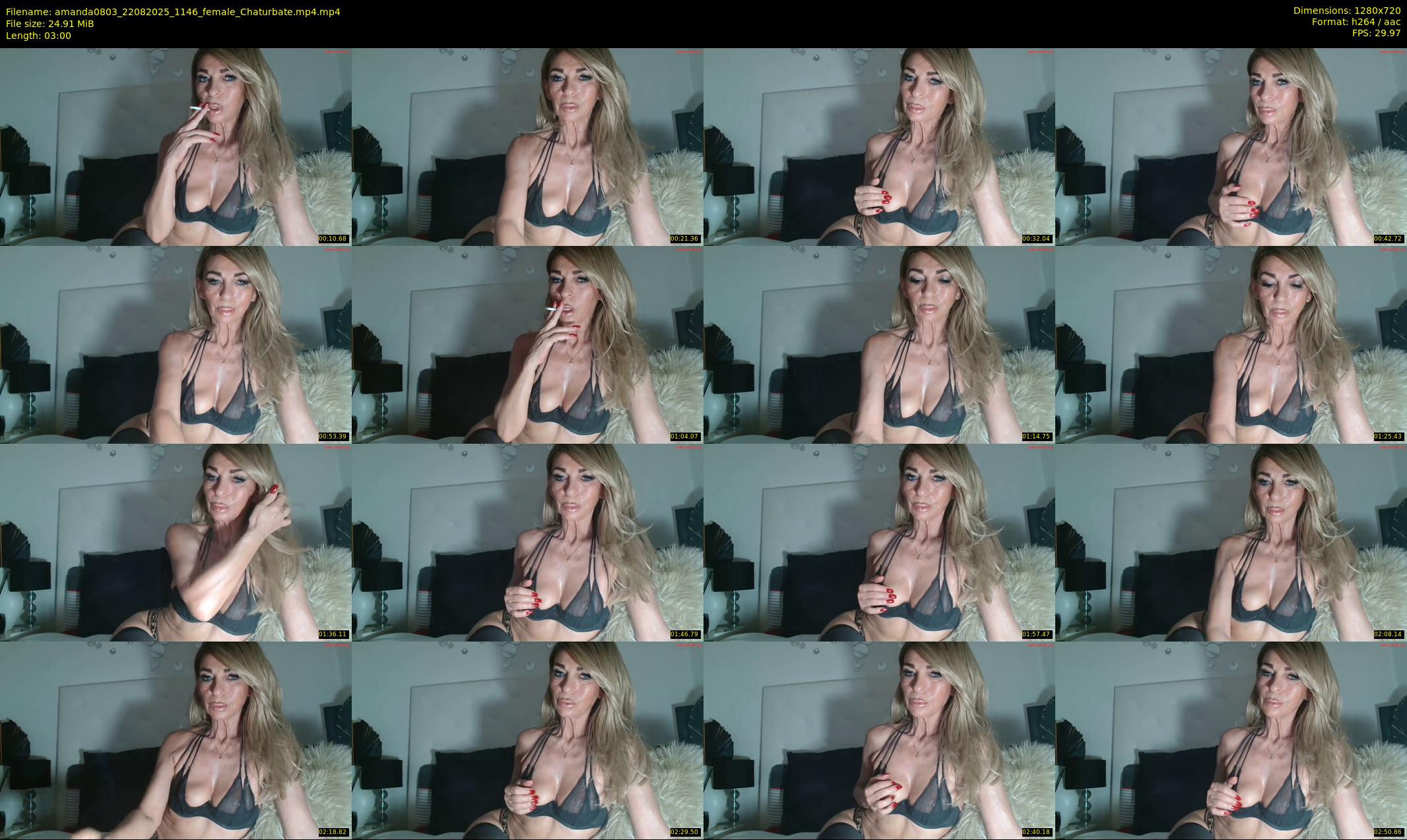 amanda0803 — 3 minute Chaturbate female cam show recording, 720p, Aug 22, 2025