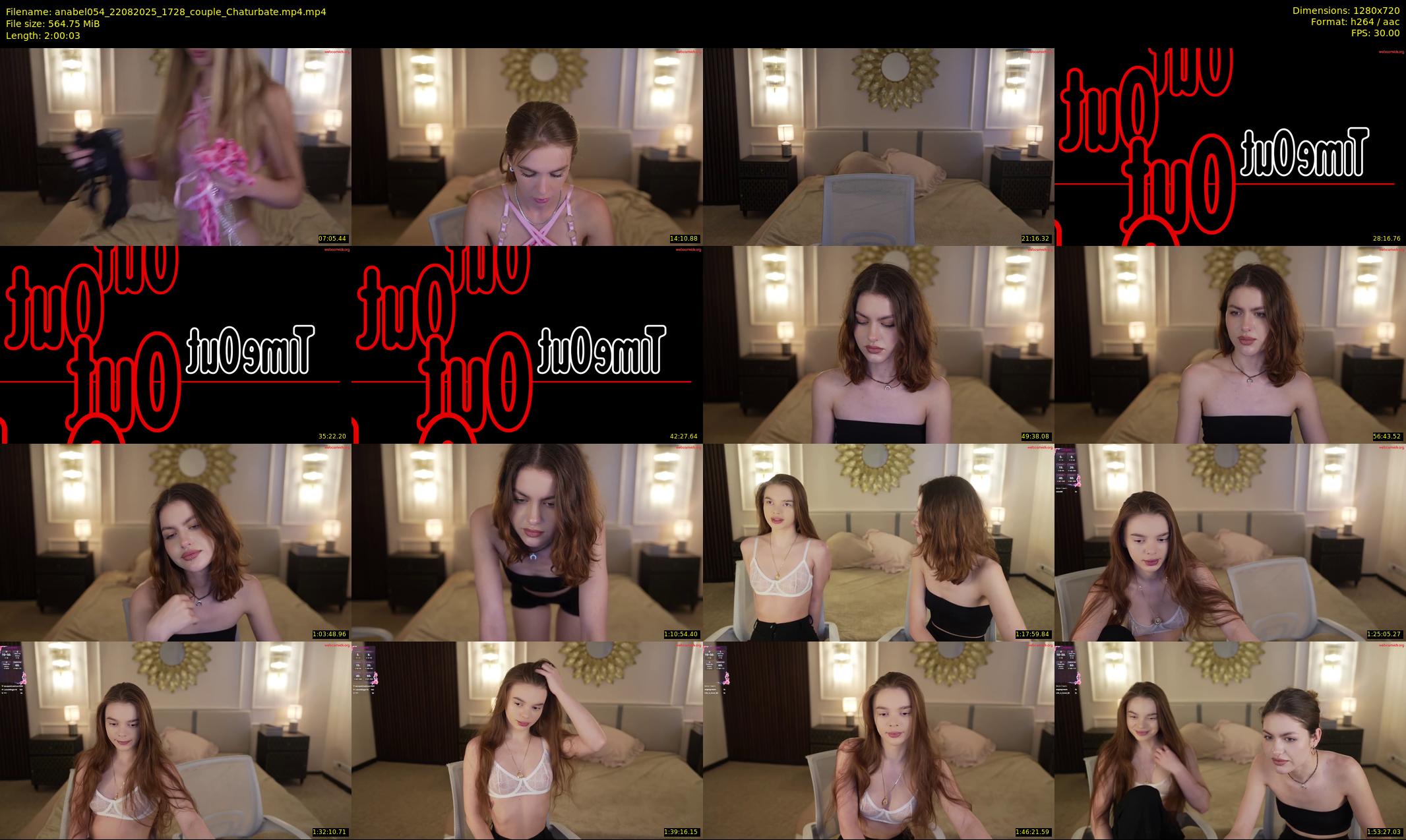 anabel054 — 121 minute Chaturbate female cam show recording, 720p, Aug 22, 2025