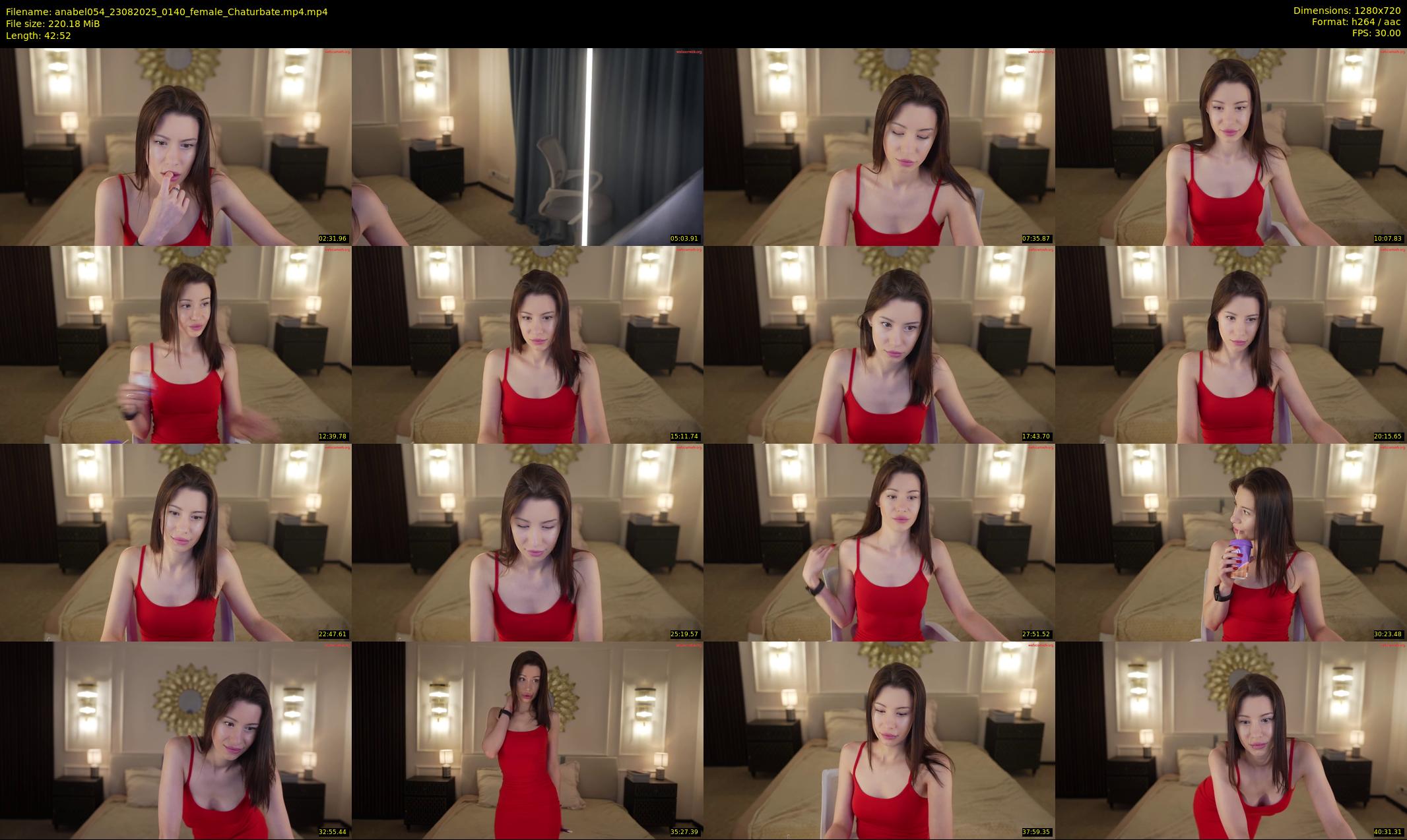 anabel054 — 43 minute Chaturbate female cam show recording, 720p, Aug 23, 2025