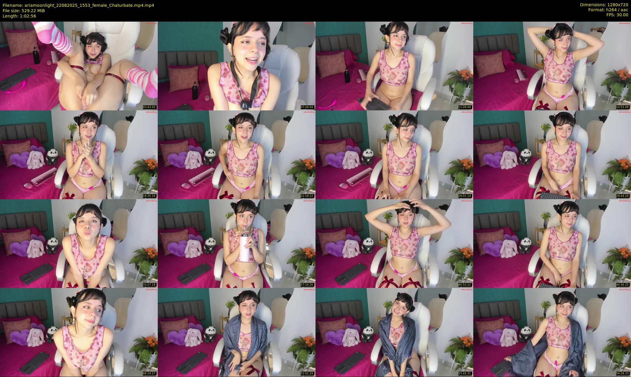 ariamoonlight — 63 minute Chaturbate female cam show recording, 720p, Aug 22, 2025
