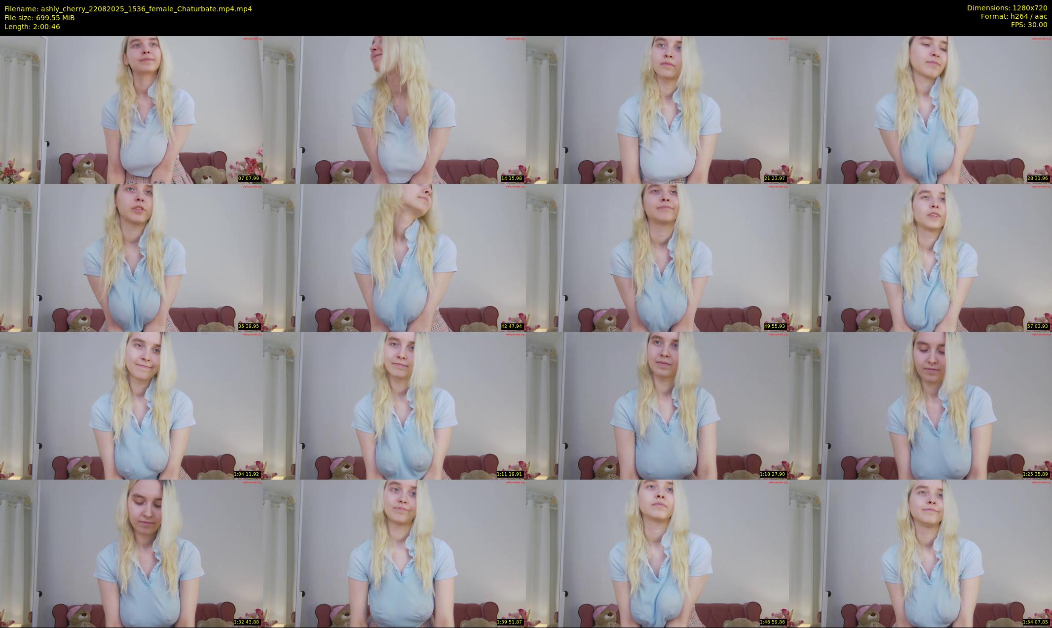 ashly_cherry — 121 minute Chaturbate female cam show recording, 720p, Aug 22, 2025