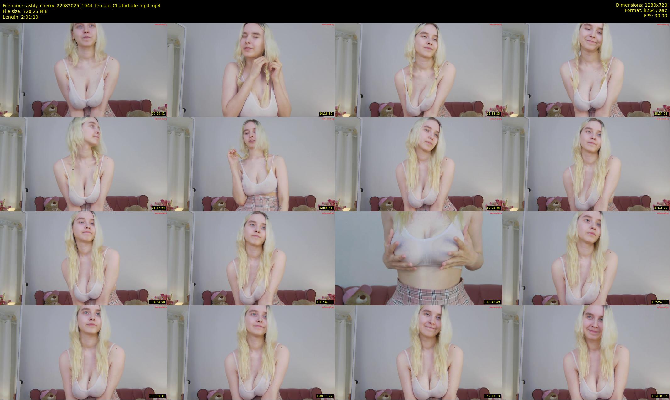ashly_cherry — 122 minute Chaturbate female cam show recording, 720p, Aug 22, 2025