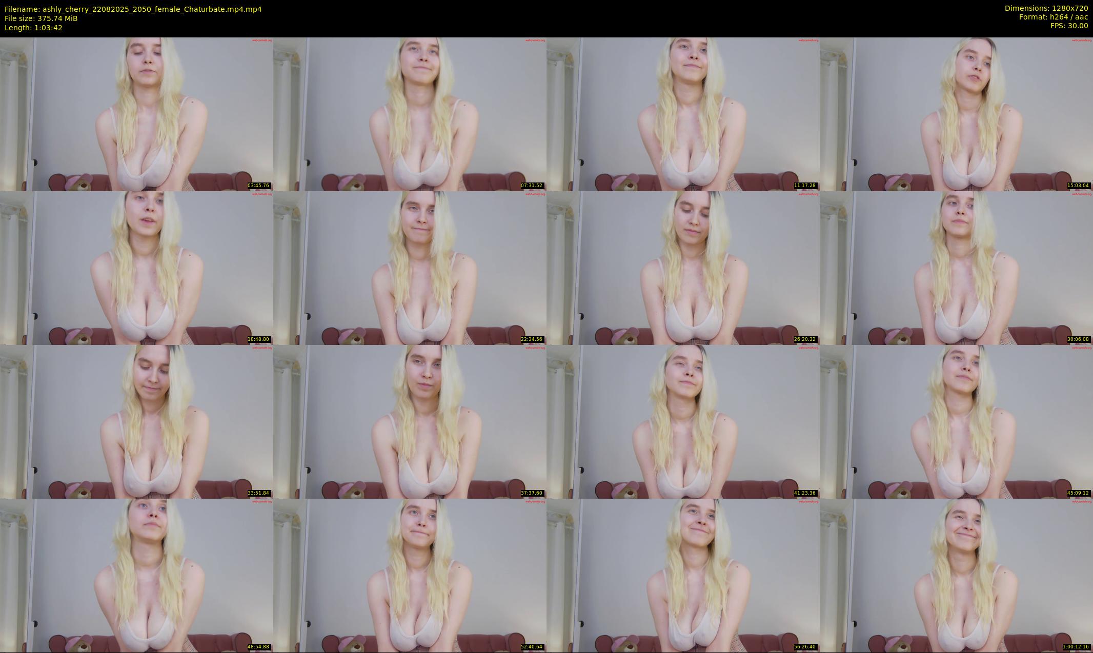 ashly_cherry — 64 minute Chaturbate female cam show recording, 720p, Aug 22, 2025