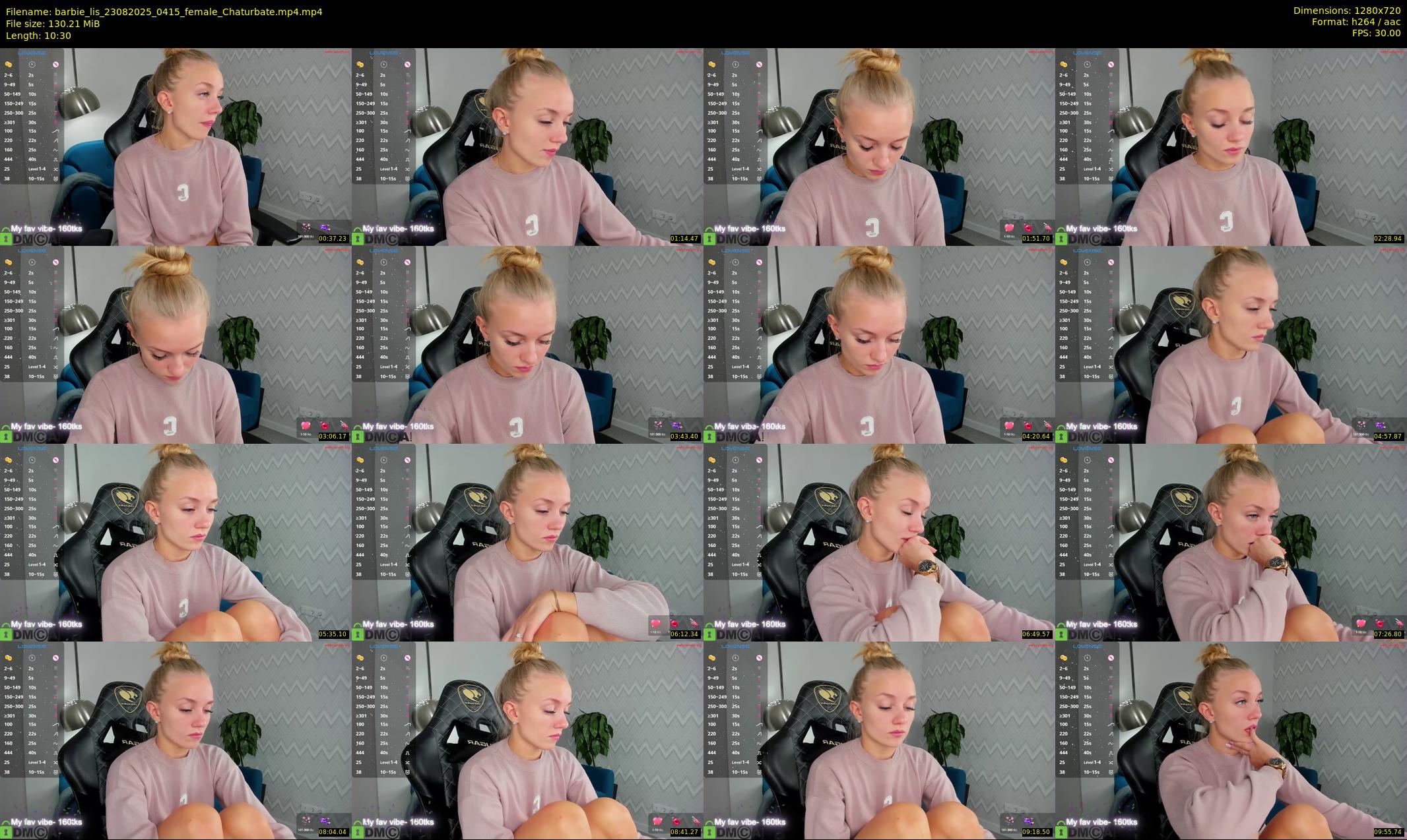 barbie_lis — 11 minute Chaturbate female cam show recording, 720p, Aug 23, 2025