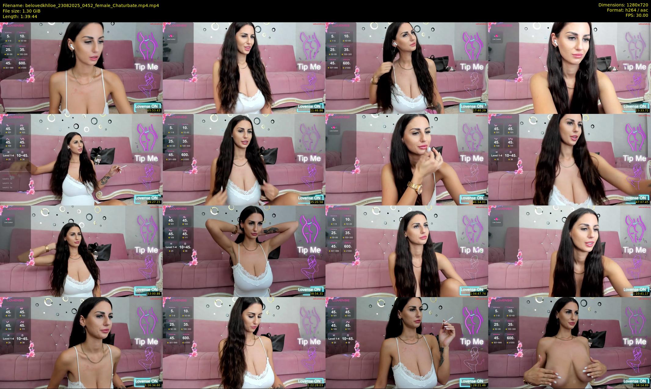 belovedkhlloe — 100 minute Chaturbate female cam show recording, 720p, Aug 23, 2025
