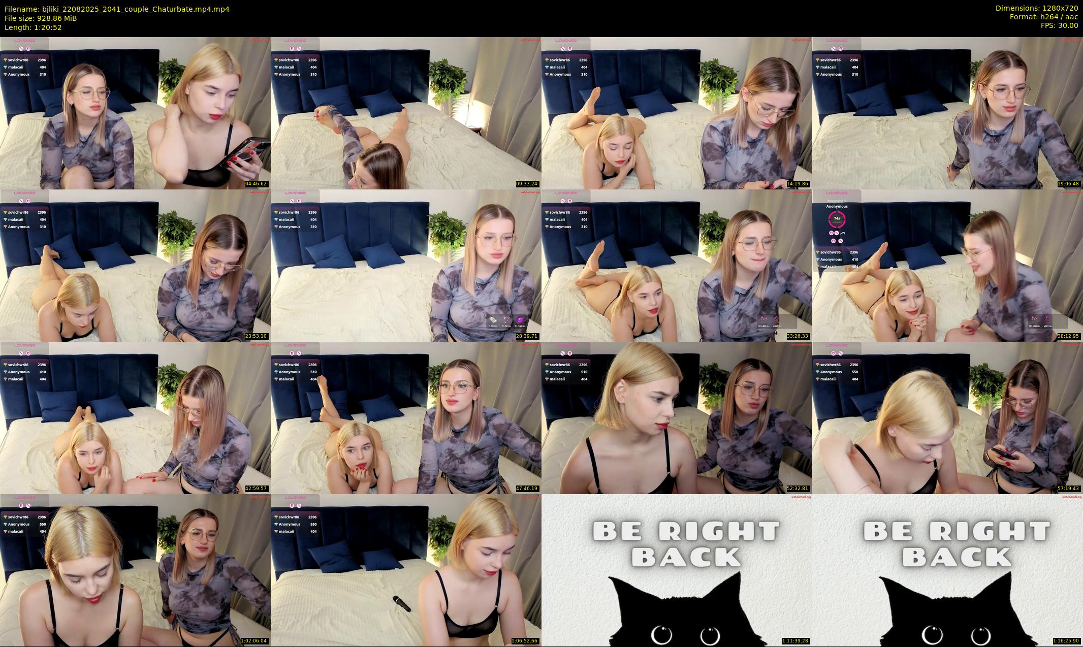 bjliki — 81 minute Chaturbate couple cam show recording, 720p, Aug 22, 2025